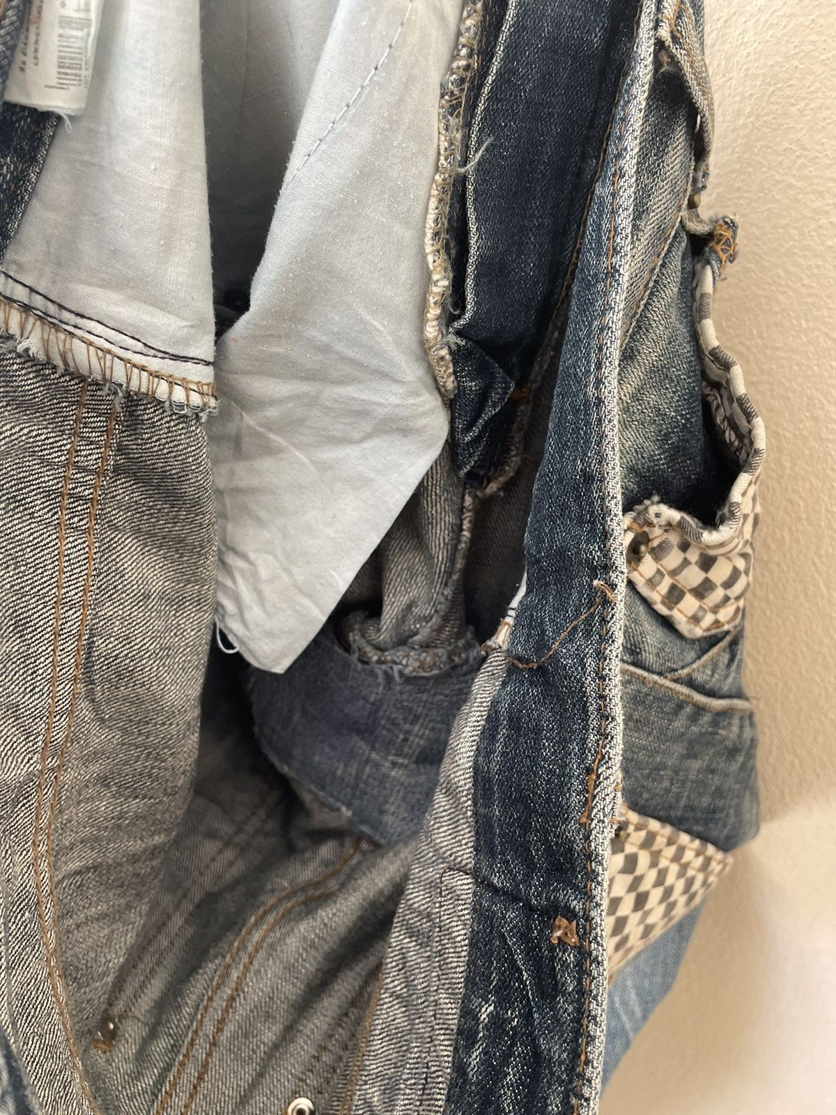 Japanese Brand × Vintage KENSSON SASHIKO DENIM Size US 30 / EU 46 - 17 Thumbnail