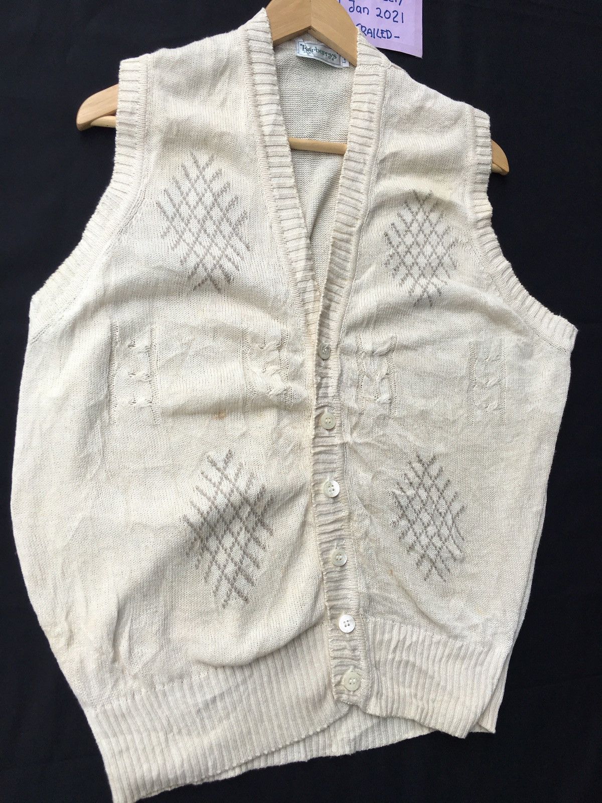 Burberry Vintage Burberry Knitted Vest Size US L / EU 52-54 / 3 - 2 Thumbnail