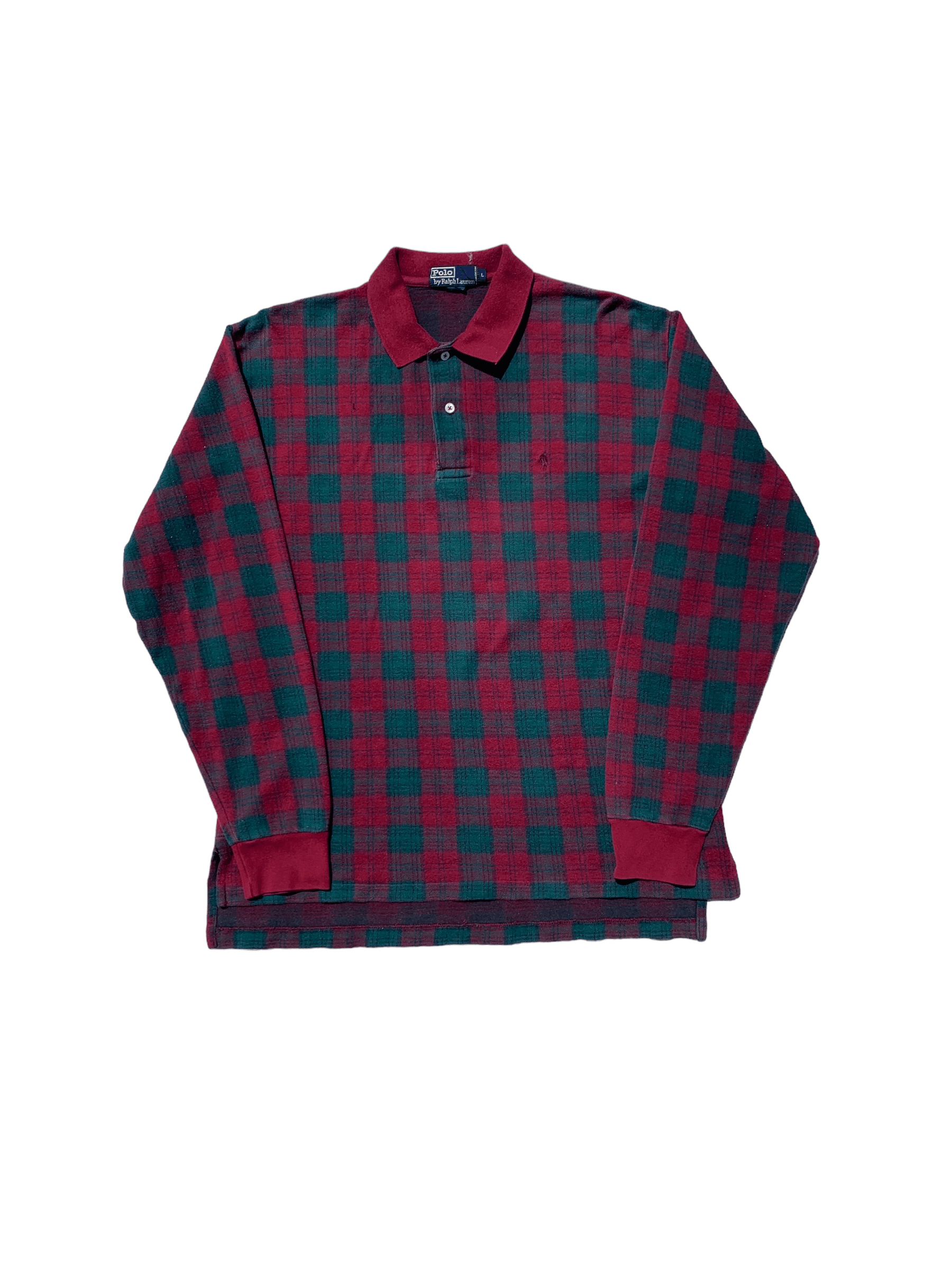 Polo Ralph Lauren Vintage Polo Ralph Lauren Long Sleeve Plaid Shirt Size US L / EU 52-54 / 3 - 1 Thumbnail
