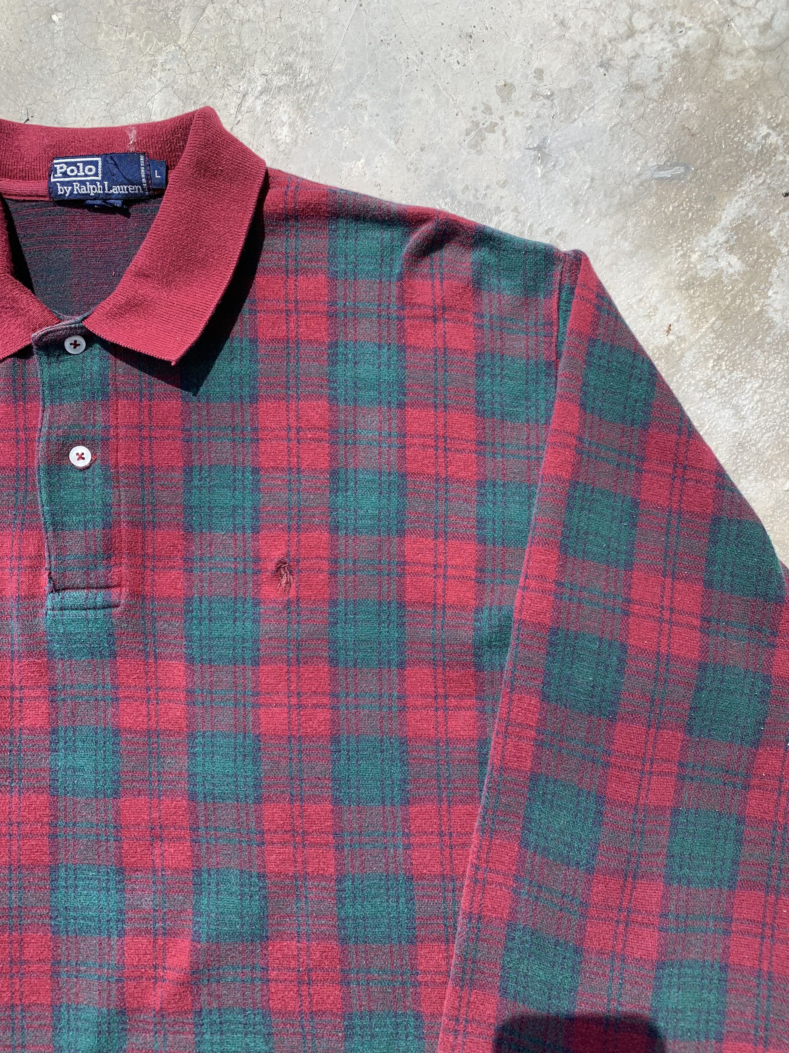 Polo Ralph Lauren Vintage Polo Ralph Lauren Long Sleeve Plaid Shirt Size US L / EU 52-54 / 3 - 3 Thumbnail