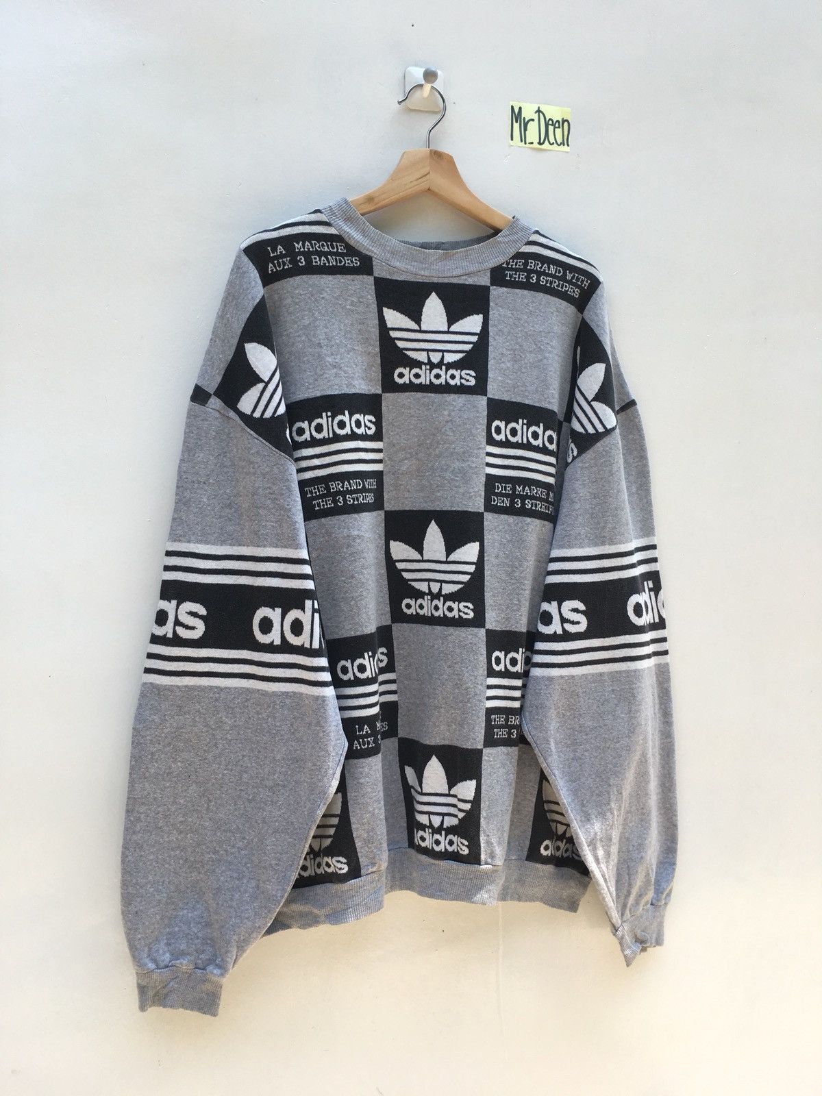 Adidas Adidas Big Logo Sweatshirt Vintage Streetwear Size US XL / EU 56 / 4 - 3 Thumbnail