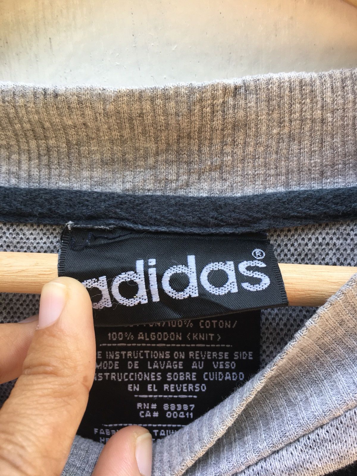 Adidas Adidas Big Logo Sweatshirt Vintage Streetwear Size US XL / EU 56 / 4 - 7 Thumbnail