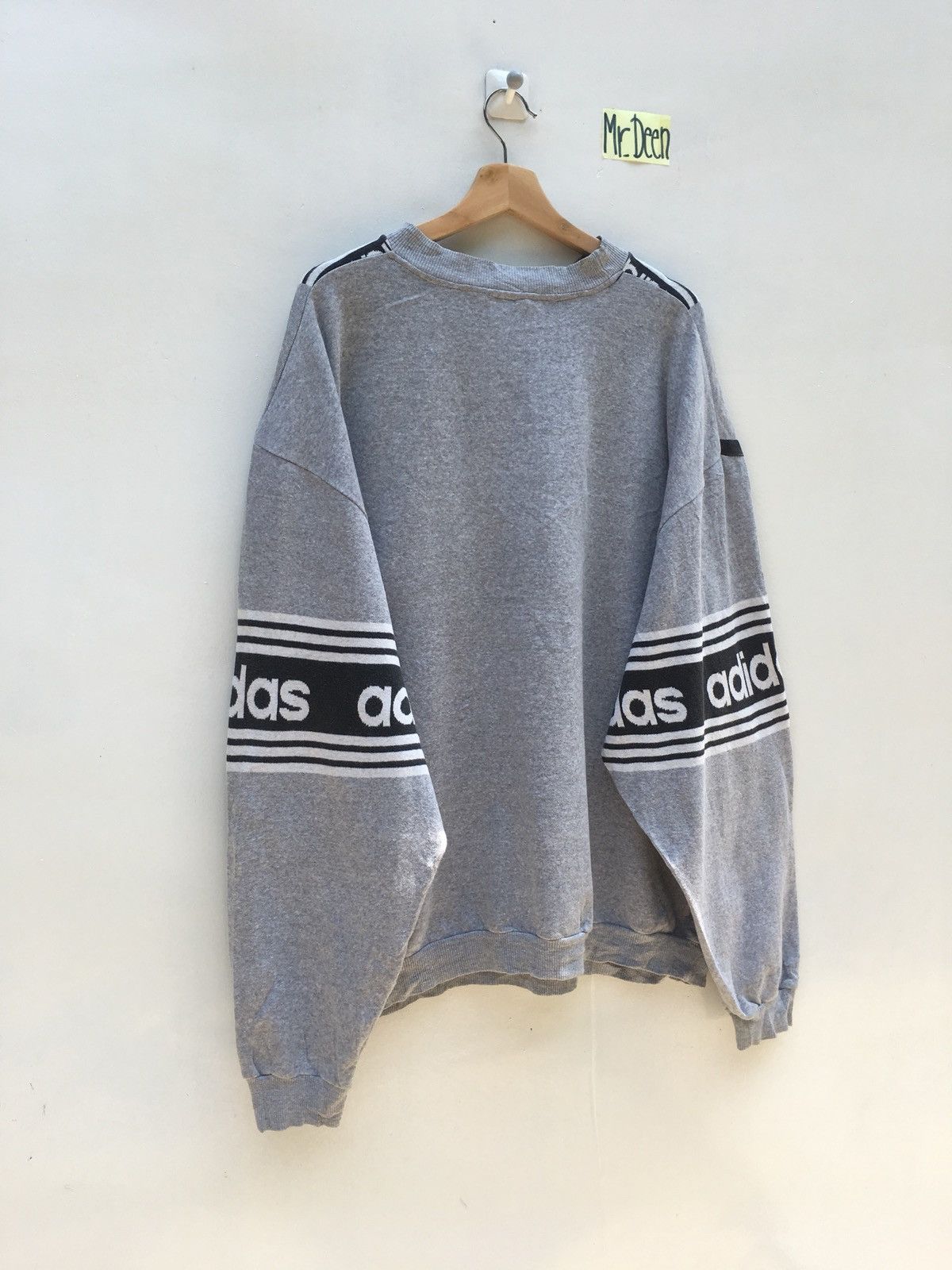 Adidas Adidas Big Logo Sweatshirt Vintage Streetwear Size US XL / EU 56 / 4 - 5 Thumbnail