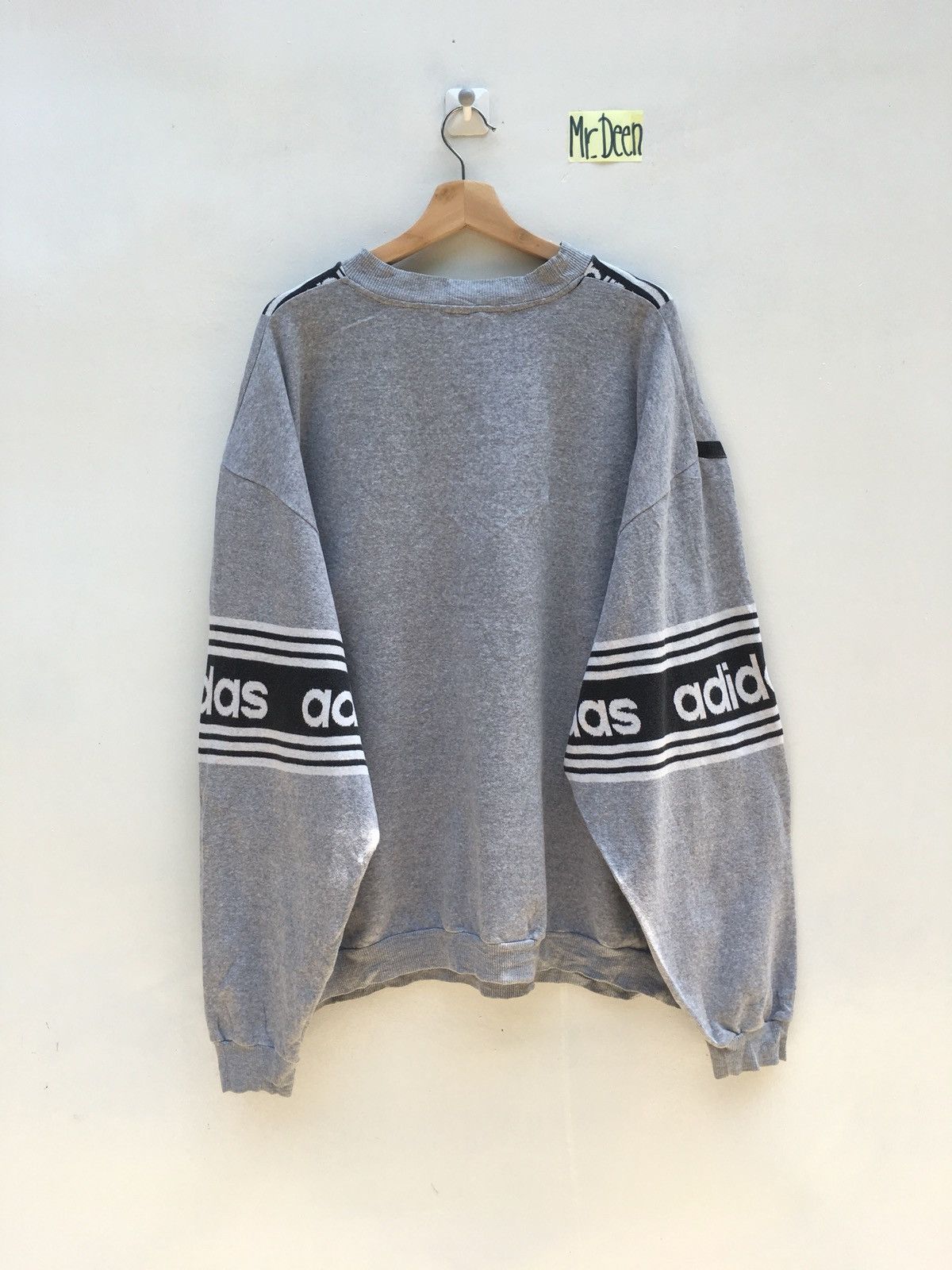 Adidas Adidas Big Logo Sweatshirt Vintage Streetwear Size US XL / EU 56 / 4 - 4 Thumbnail
