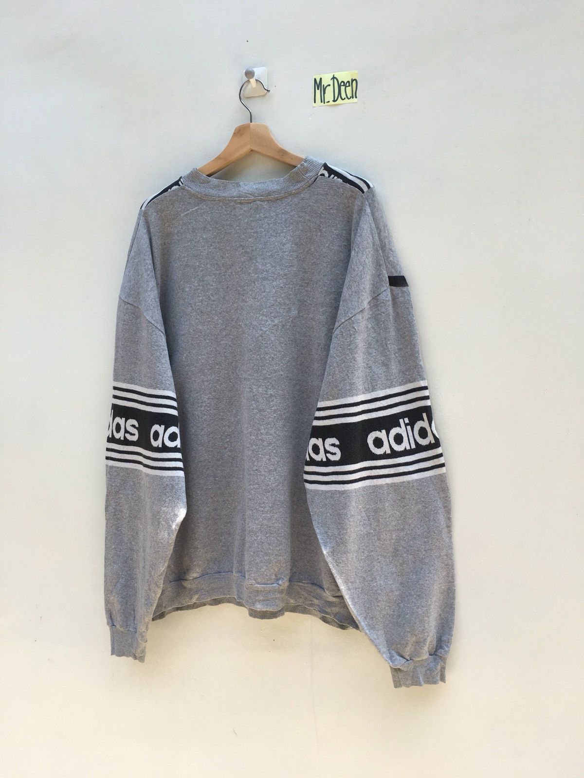 Adidas Adidas Big Logo Sweatshirt Vintage Streetwear Size US XL / EU 56 / 4 - 6 Thumbnail