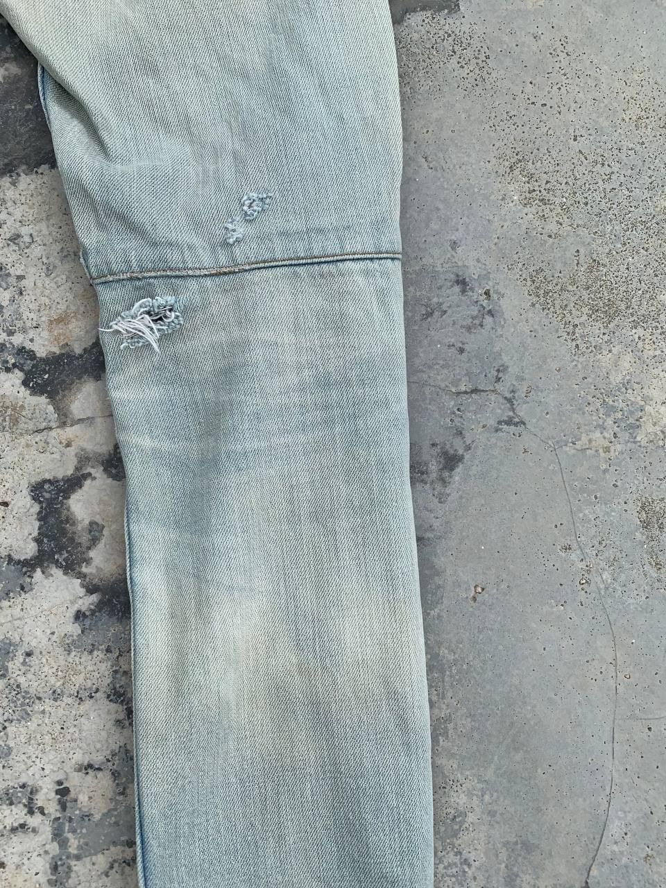 Japanese Brand Vintage RNA Assymetrical Zipper Biker Denim Washed Jeans Size 29" - 12 Thumbnail