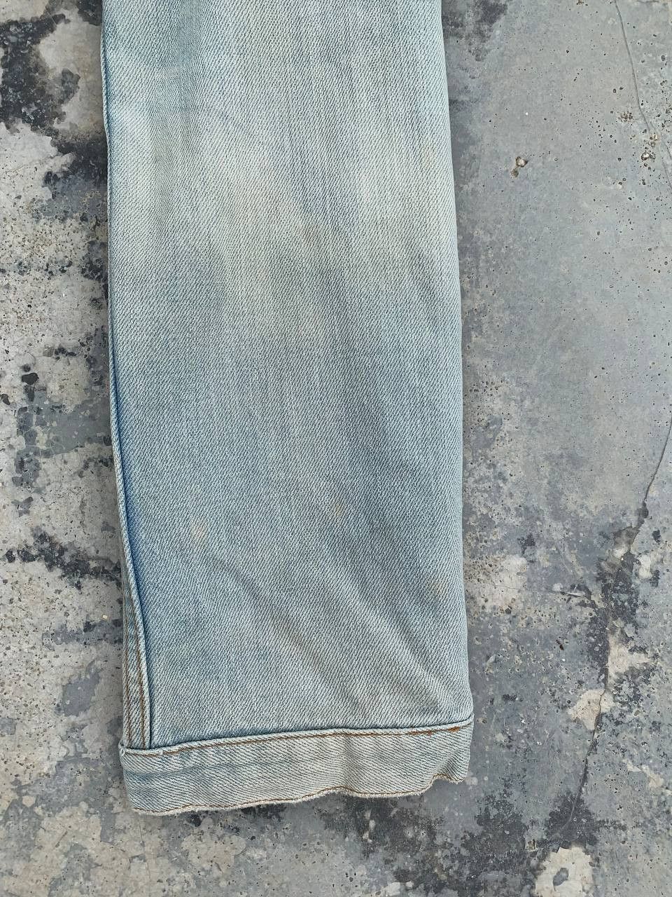 Japanese Brand Vintage RNA Assymetrical Zipper Biker Denim Washed Jeans Size 29" - 13 Thumbnail