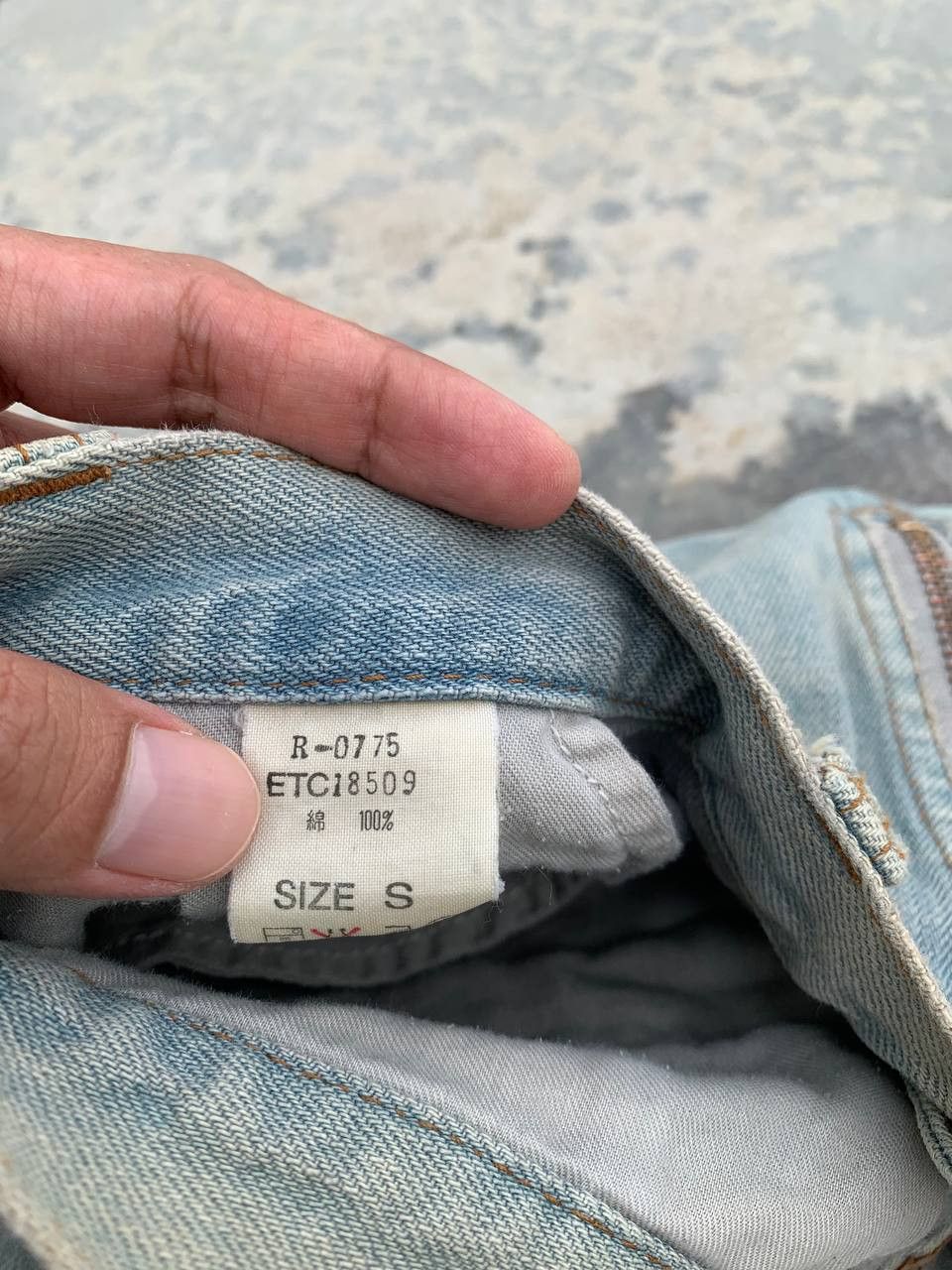 Japanese Brand Vintage RNA Assymetrical Zipper Biker Denim Washed Jeans Size 29" - 16 Thumbnail