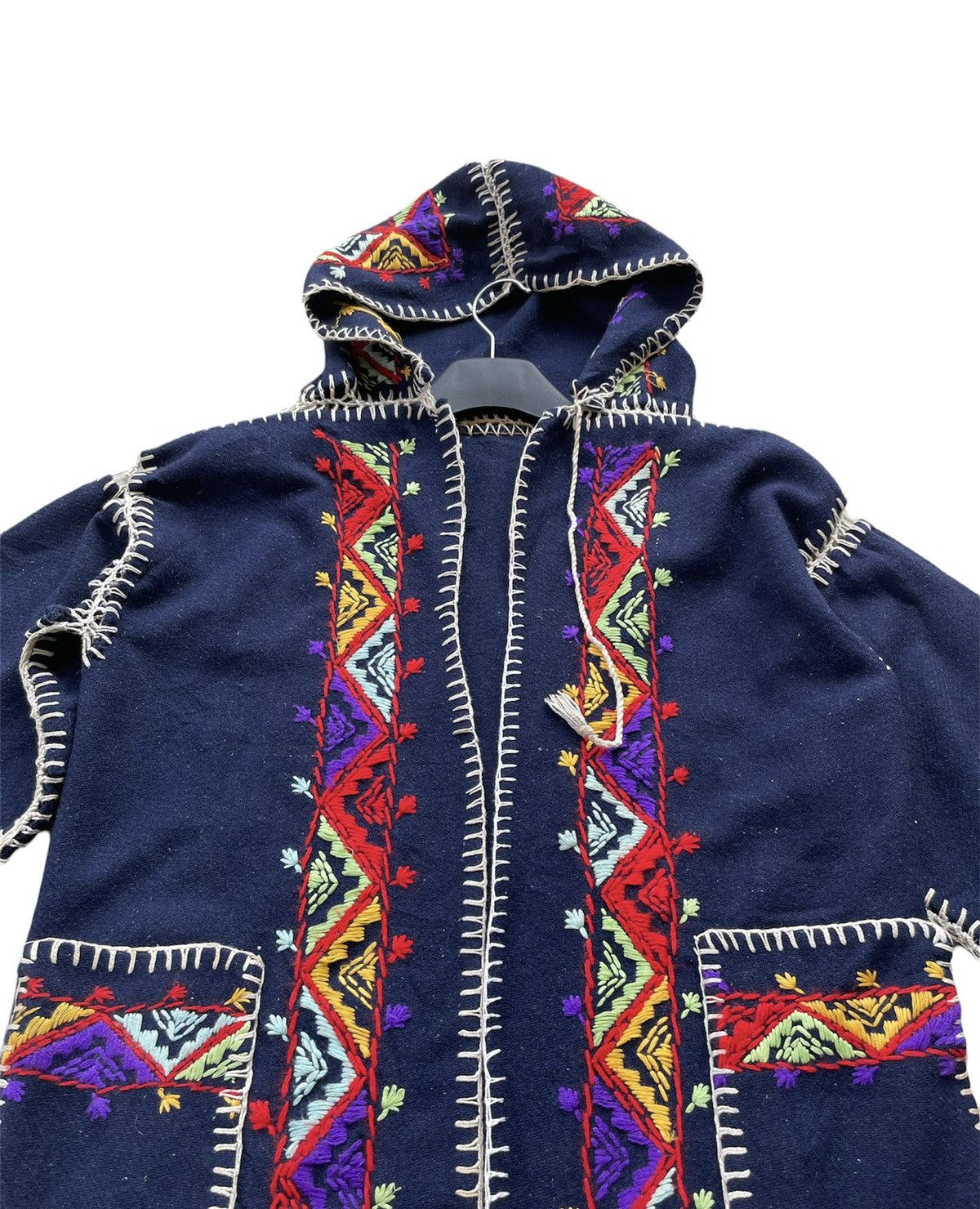 Le Grande Bleu (L.G.B.) × Native × Vintage Vintage & Rare Native Sashiko Wool Kimono Size US M / EU 48-50 / 2 - 5 Thumbnail