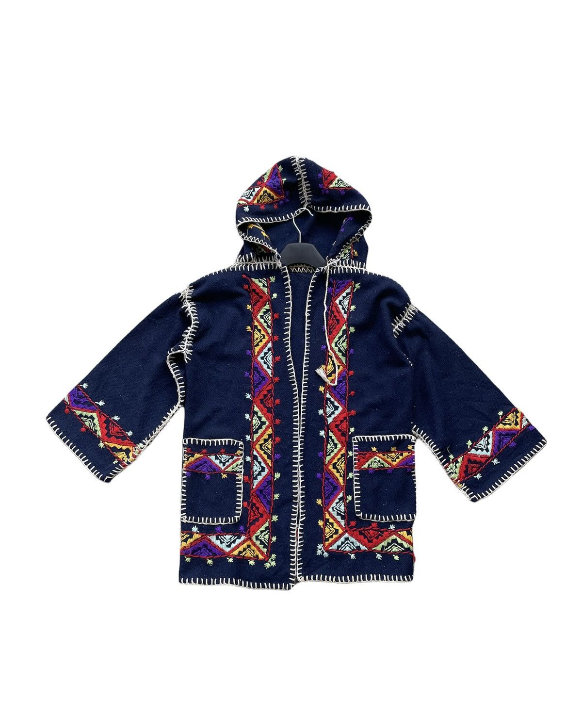 Le Grande Bleu (L.G.B.) × Native × Vintage Vintage & Rare Native Sashiko Wool Kimono Size US M / EU 48-50 / 2 - 1 Thumbnail