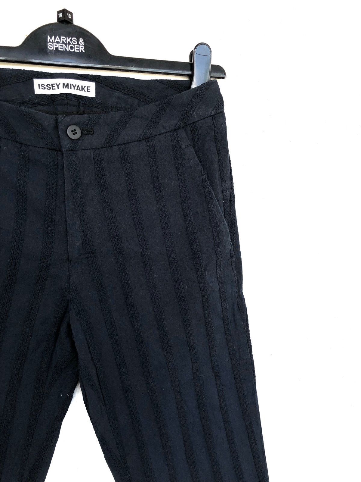 Issey Miyake GRAILED🔥Issey Miyake Striped Straight Cut Pants Size US 28 / EU 44 - 3 Thumbnail