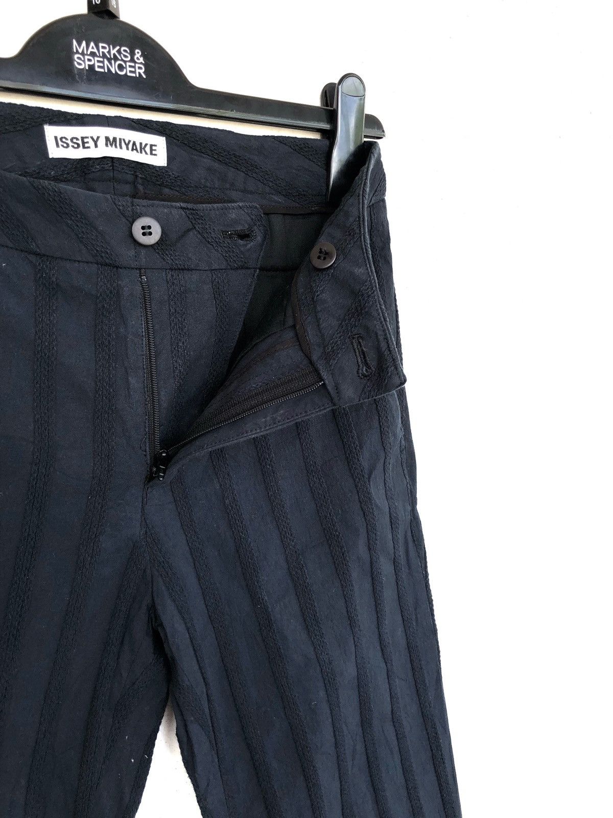 Issey Miyake GRAILED🔥Issey Miyake Striped Straight Cut Pants Size US 28 / EU 44 - 4 Thumbnail