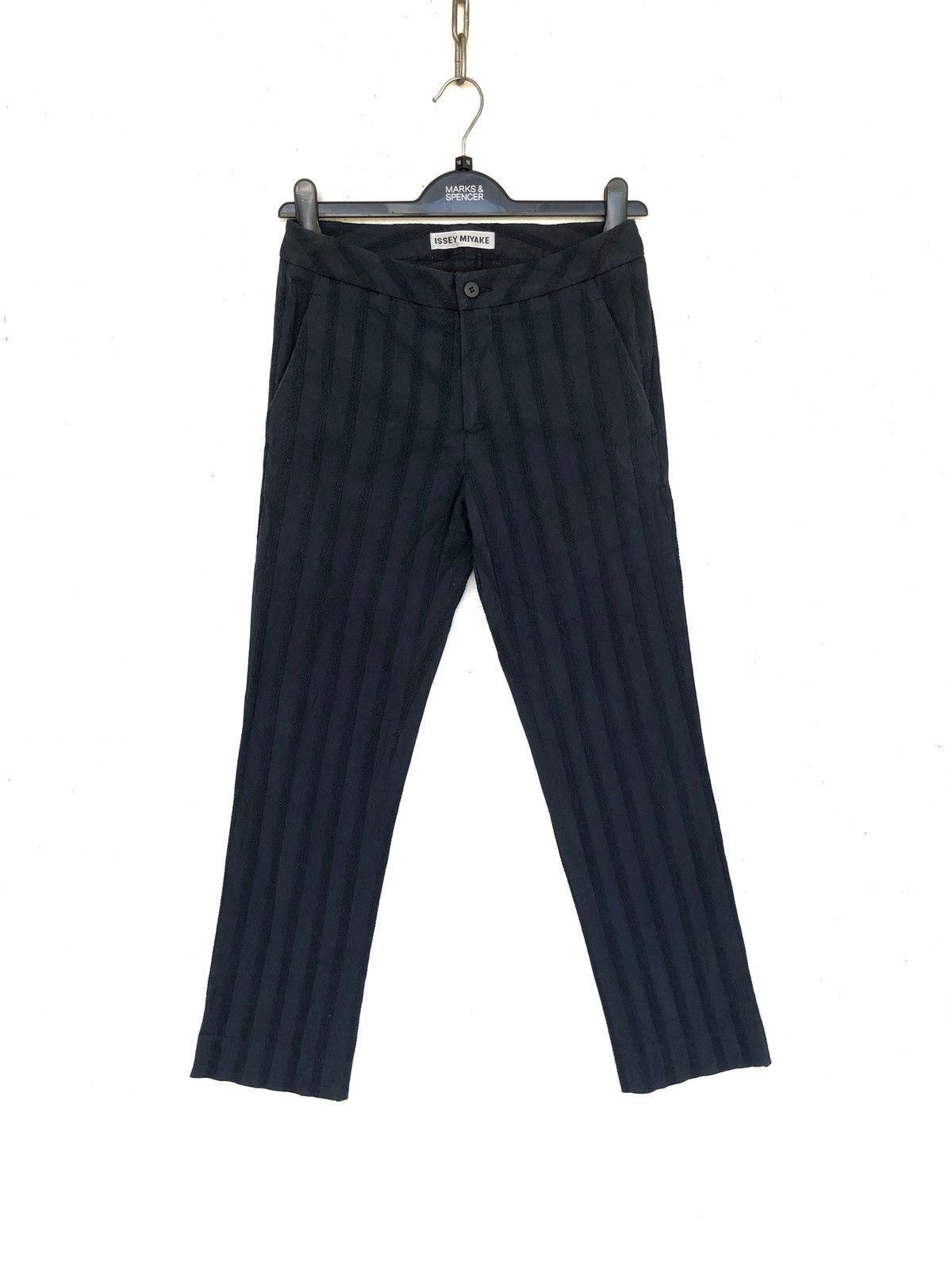 Issey Miyake GRAILED🔥Issey Miyake Striped Straight Cut Pants Size US 28 / EU 44 - 1 Thumbnail