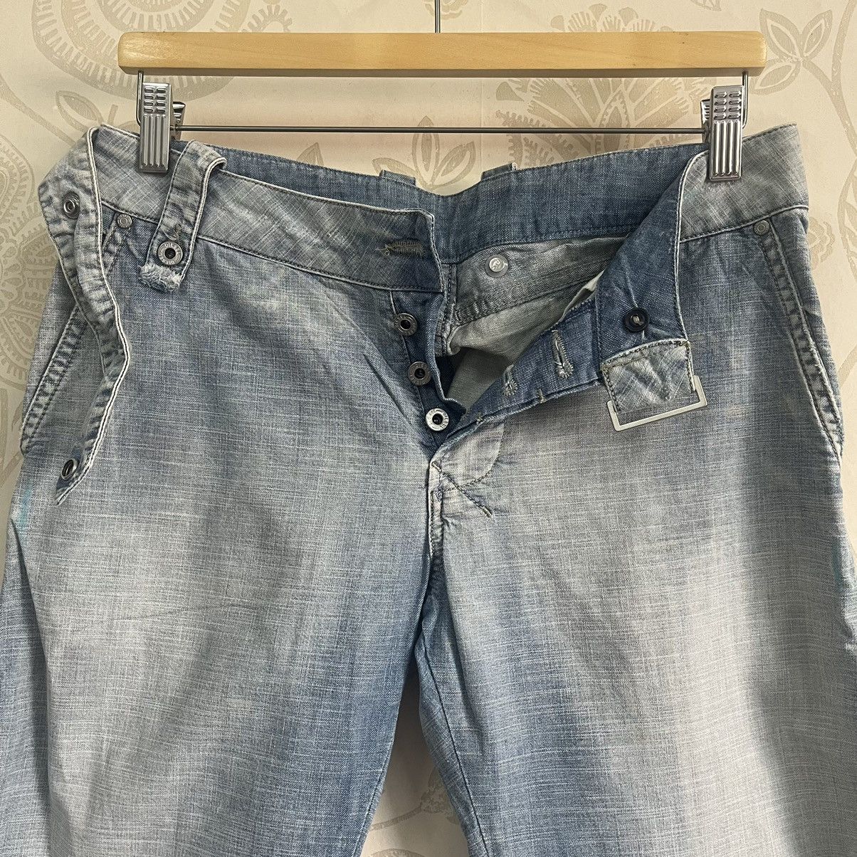 Diesel × Seditionaries Vintage Diesel Bondage Denim Designer Jeans Made In Italy Size US 28 / EU 44 - 19 Thumbnail