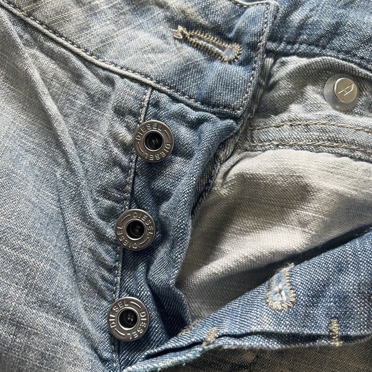 Diesel × Seditionaries Vintage Diesel Bondage Denim Designer Jeans Made In Italy Size US 28 / EU 44 - 14 Thumbnail