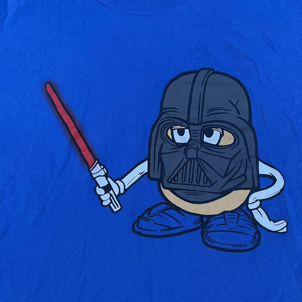Vintage Vintage Y2K Graphic Tee Darth Vader Humor Skate Blue Boxy M Size US M / EU 48-50 / 2 - 4 Thumbnail
