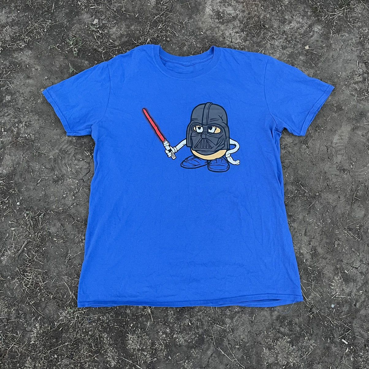 Vintage Vintage Y2K Graphic Tee Darth Vader Humor Skate Blue Boxy M Size US M / EU 48-50 / 2 - 1 Thumbnail