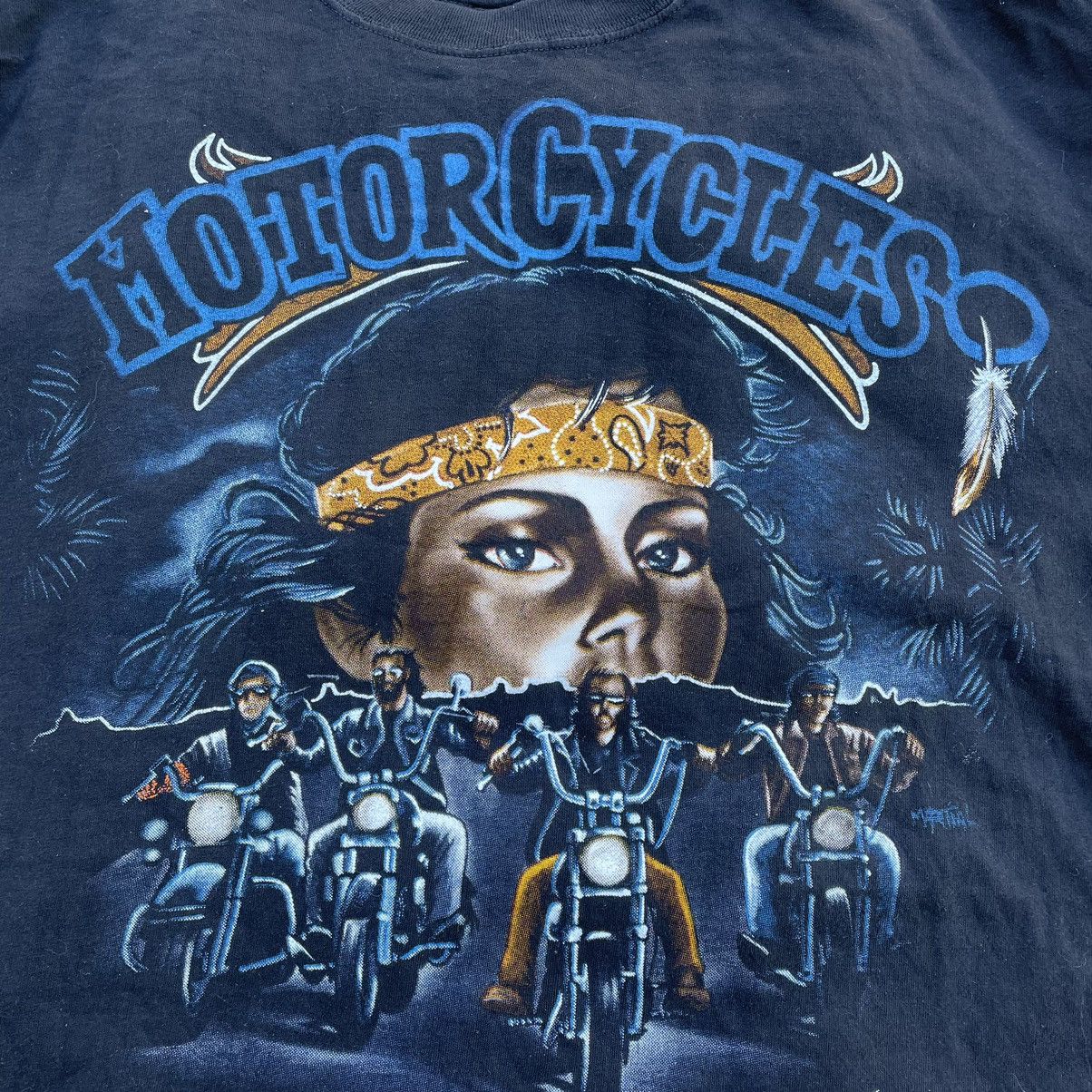 Vintage Vintage 90s Motorcycle Graphic Tee Sun Faded Americana L Size US L / EU 52-54 / 3 - 5 Thumbnail