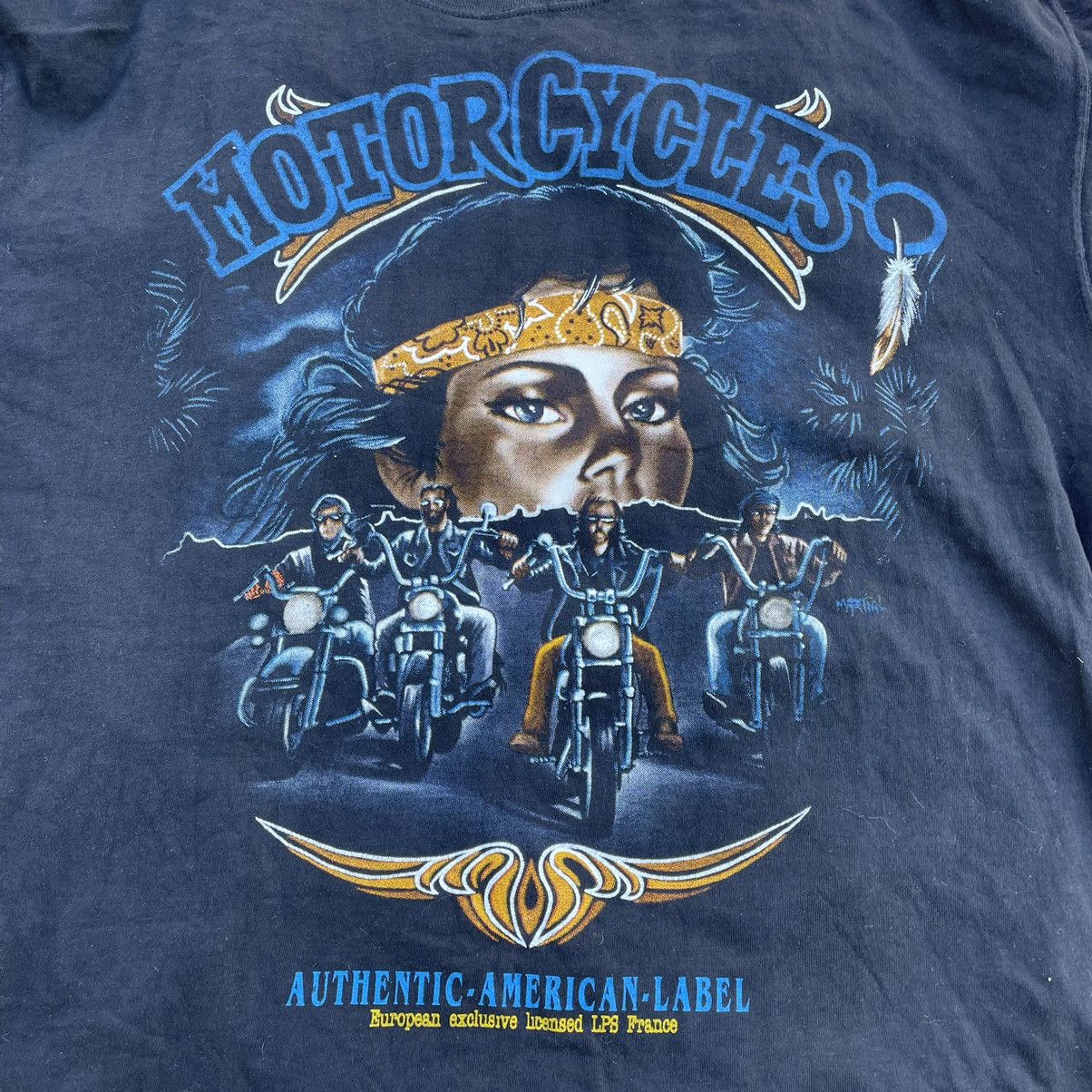 Vintage Vintage 90s Motorcycle Graphic Tee Sun Faded Americana L Size US L / EU 52-54 / 3 - 4 Thumbnail