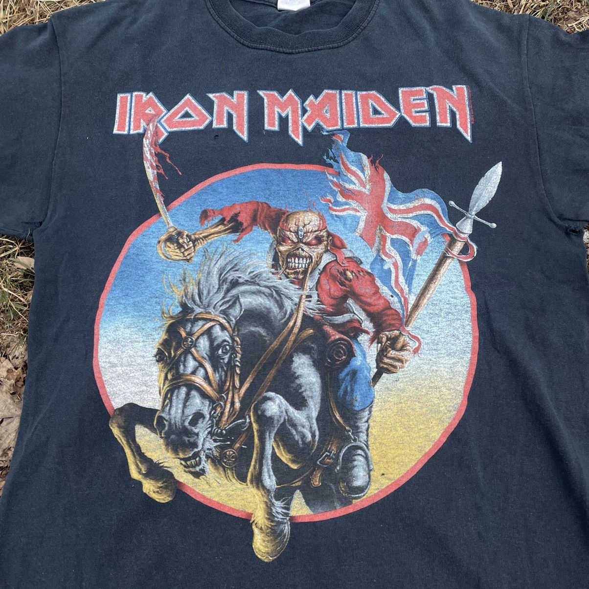 Vintage Vintage 90s Iron Maiden Band Tee Graphic Grunge Skate Slim M Size US M / EU 48-50 / 2 - 4 Thumbnail
