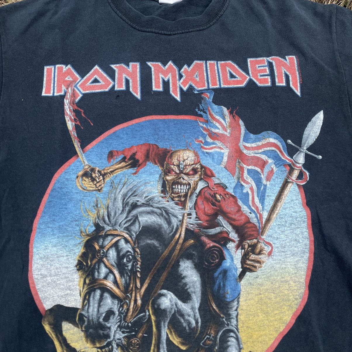 Vintage Vintage 90s Iron Maiden Band Tee Graphic Grunge Skate Slim M Size US M / EU 48-50 / 2 - 5 Thumbnail