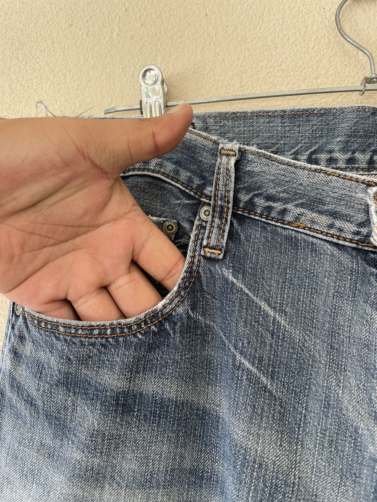 Japanese Brand CRACK EVO RIPPED DENIM Size US 36 / EU 52 - 5 Thumbnail