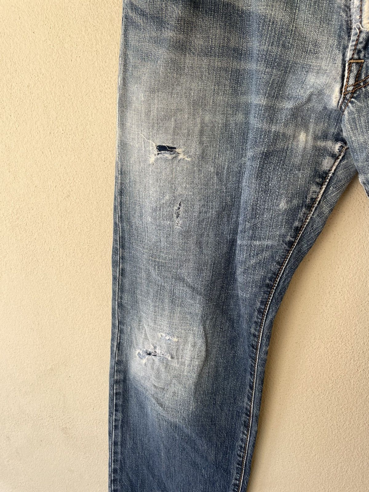 Japanese Brand CRACK EVO RIPPED DENIM Size US 36 / EU 52 - 11 Thumbnail