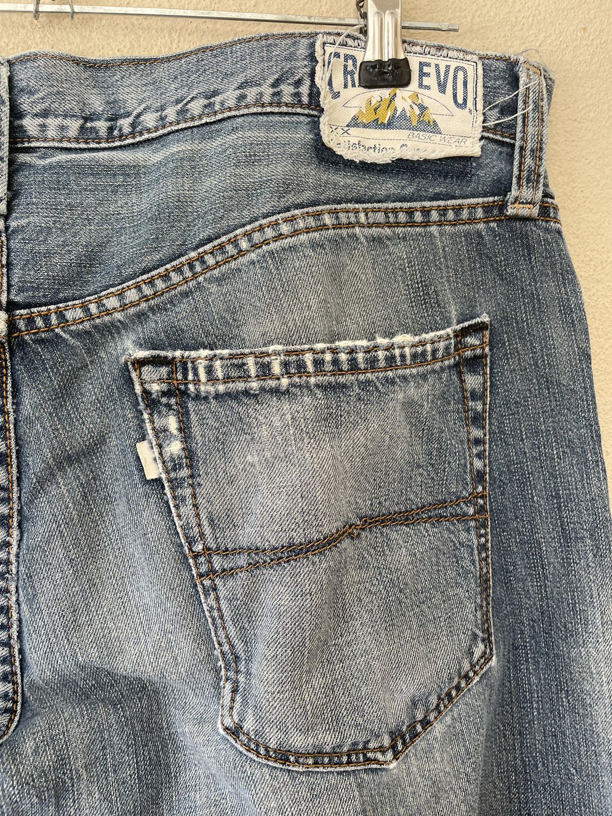 Japanese Brand CRACK EVO RIPPED DENIM Size US 36 / EU 52 - 9 Thumbnail