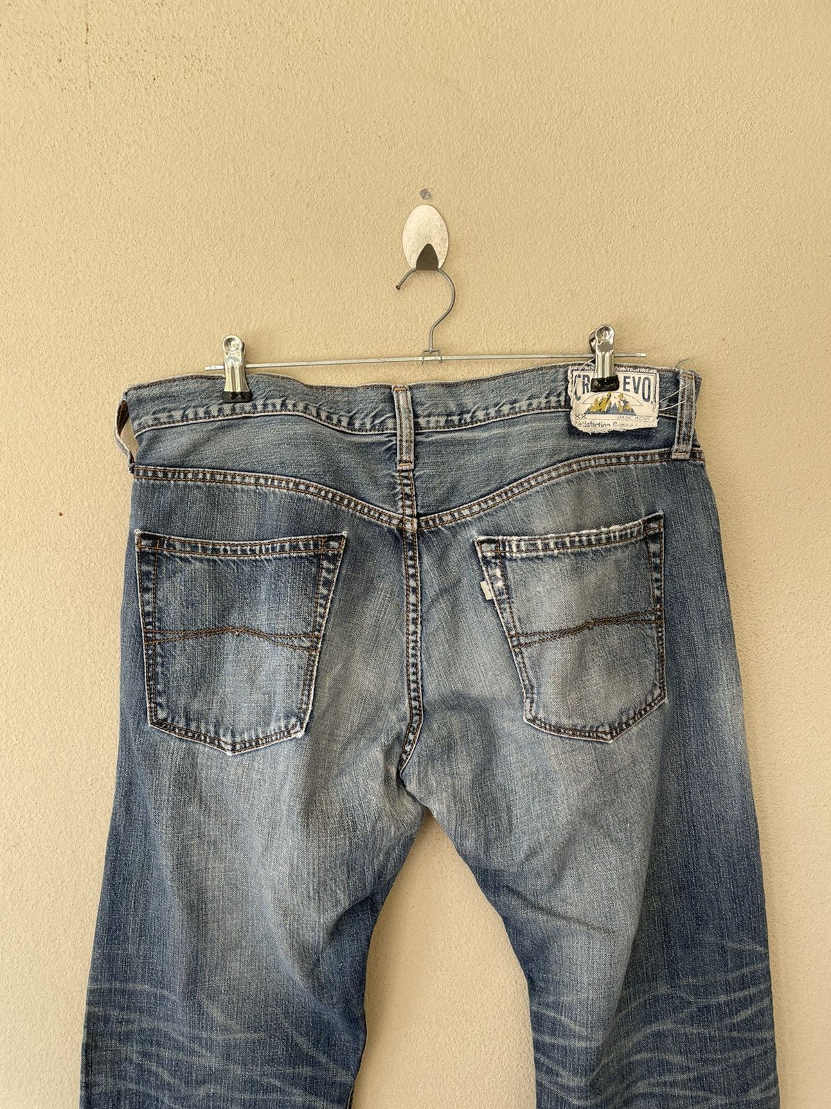 Japanese Brand CRACK EVO RIPPED DENIM Size US 36 / EU 52 - 4 Thumbnail