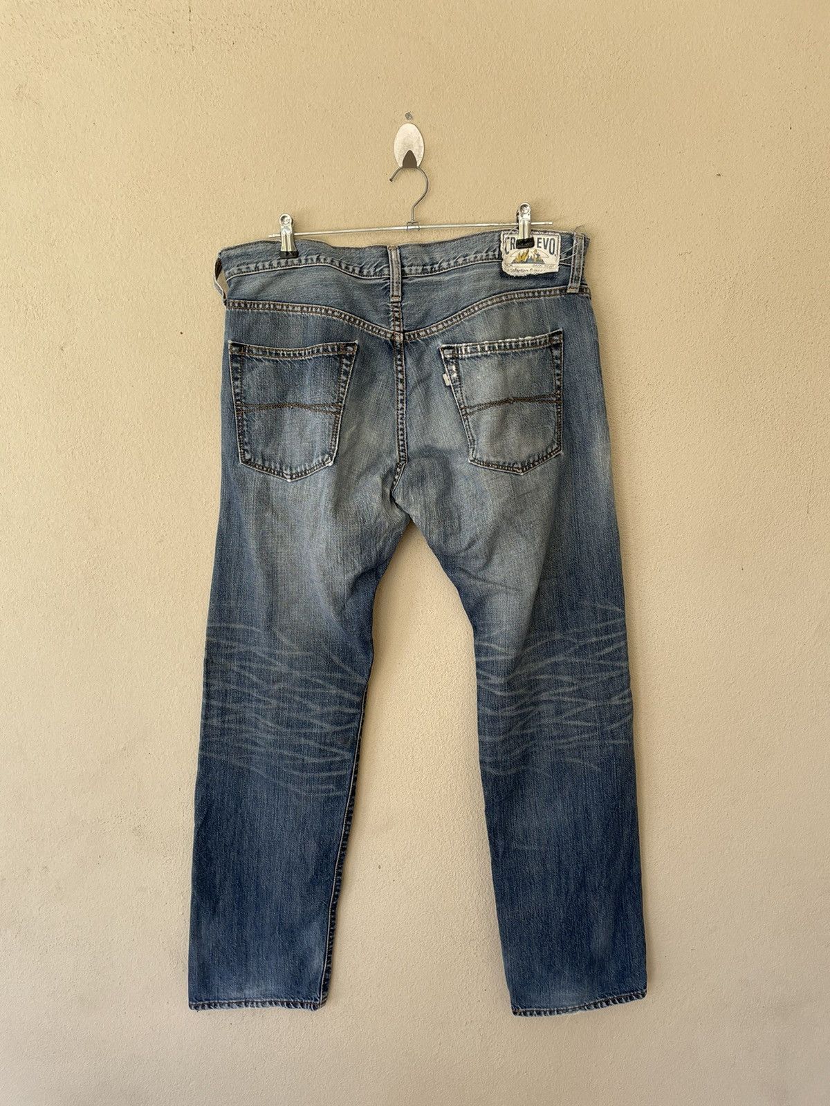 Japanese Brand CRACK EVO RIPPED DENIM Size US 36 / EU 52 - 3 Thumbnail