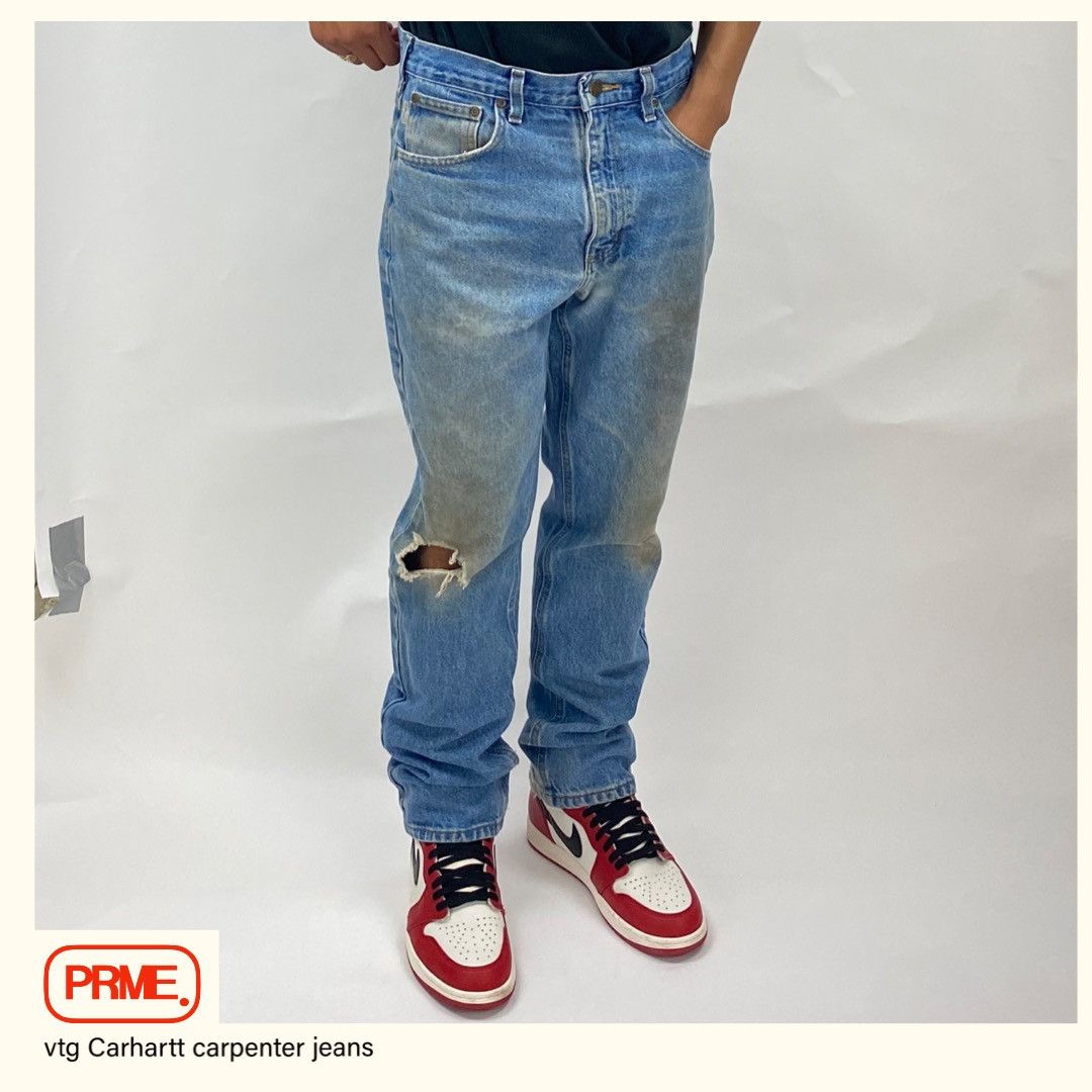 Carhartt vintage Y2K CARHARTT Distressed Denim jeans Size US 33 - 7 Thumbnail