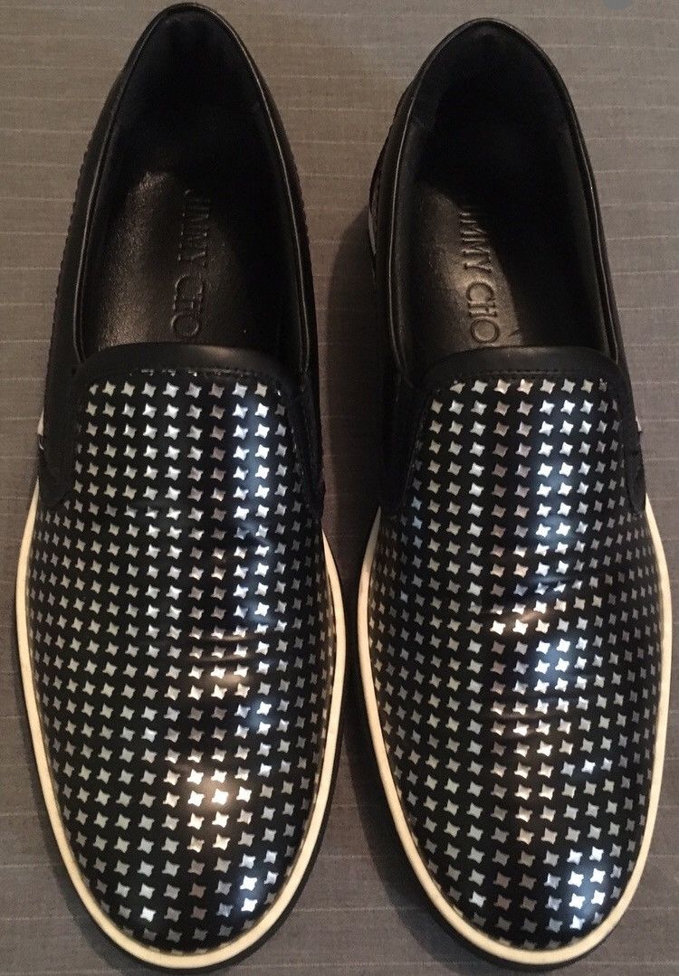 Jimmy Choo Men\'s Sloane Brocade purple black paisley slip on loafers size 46 Jimmy Choo | Shoes | Jimmy Choo Mens Blue Suede Loafers 39 2  main image 2