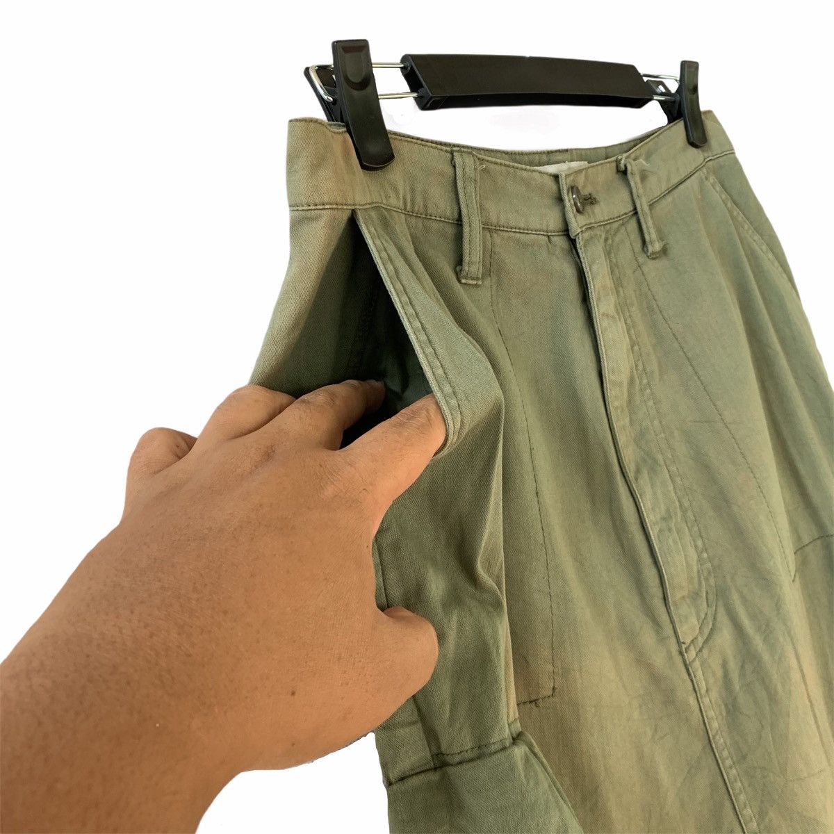 Issey Miyake Issey Miyake Ne.Net Dropcrotch Cropped Cargo Pant Size US 29 - 13 Thumbnail