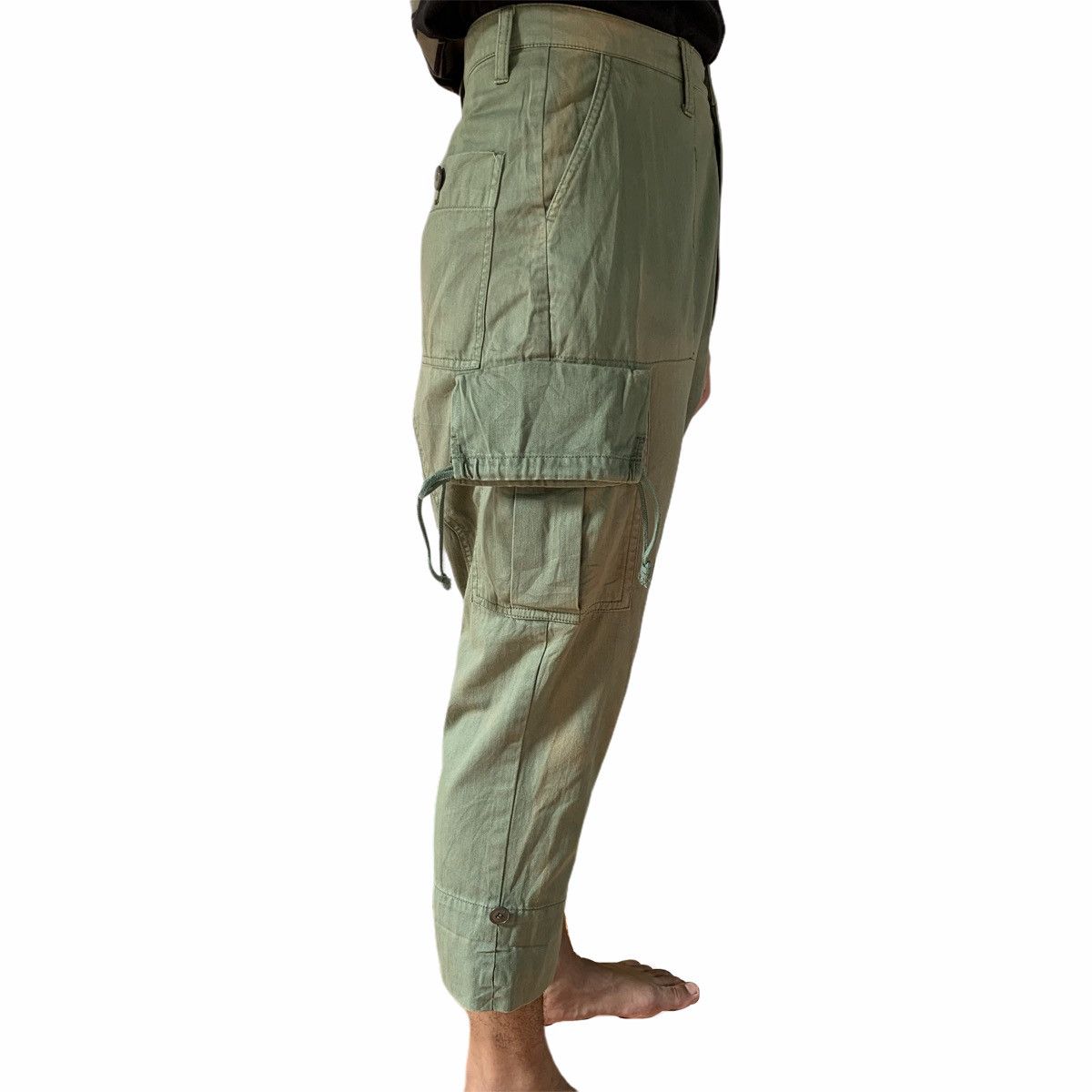 Issey Miyake Issey Miyake Ne.Net Dropcrotch Cropped Cargo Pant Size US 29 - 5 Thumbnail