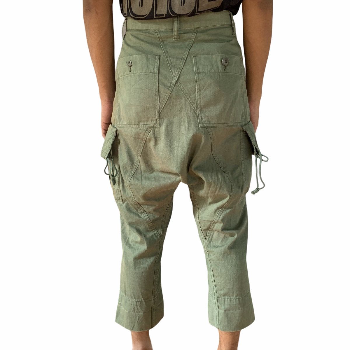 Issey Miyake Issey Miyake Ne.Net Dropcrotch Cropped Cargo Pant Size US 29 - 4 Thumbnail