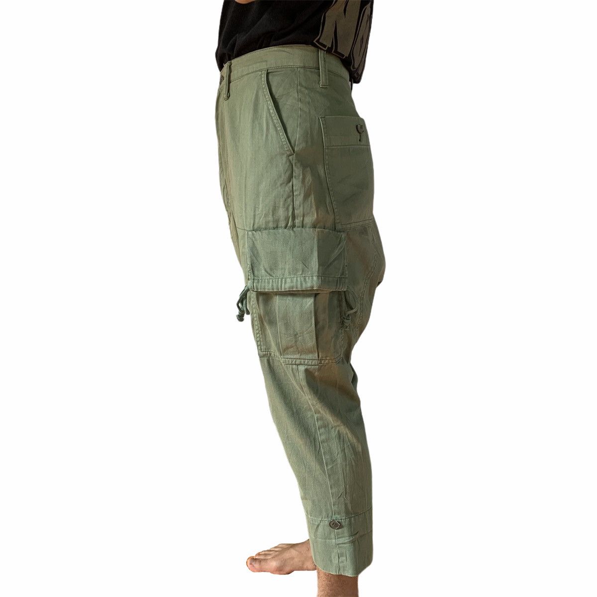 Issey Miyake Issey Miyake Ne.Net Dropcrotch Cropped Cargo Pant Size US 29 - 6 Thumbnail