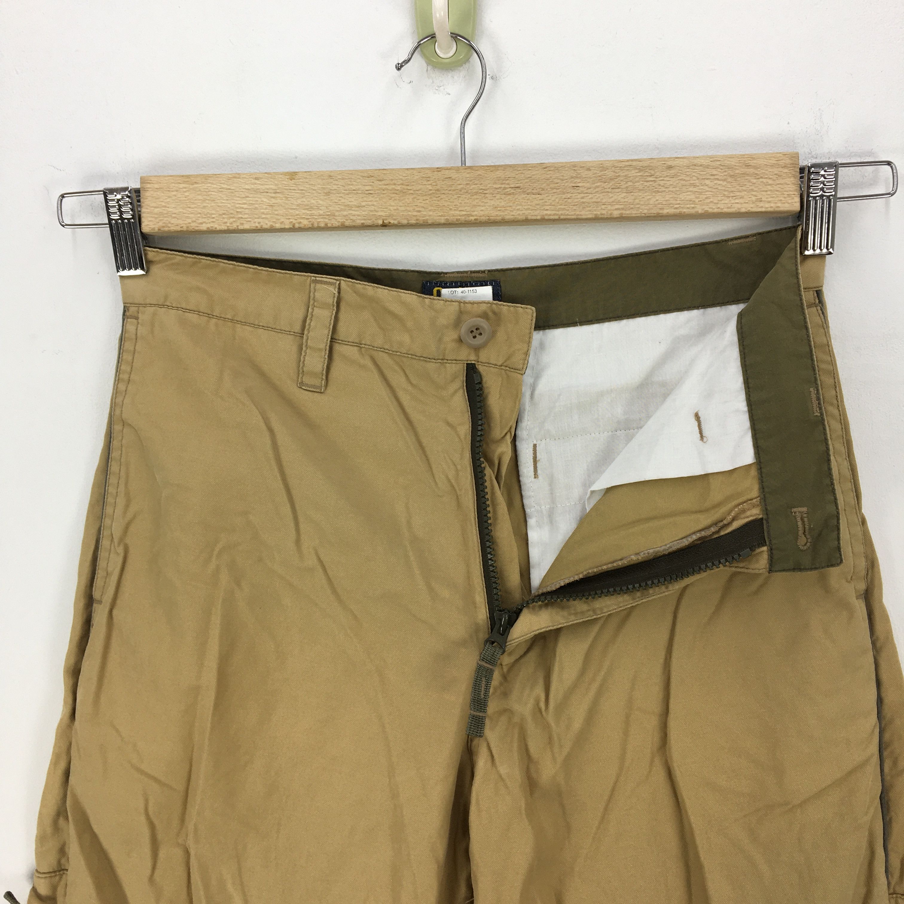 Oshkosh × Vintage Oshkosh Cargo Pants Multi Pocket Parachute Zipper Trousers Size US 30 / EU 46 - 4 Thumbnail