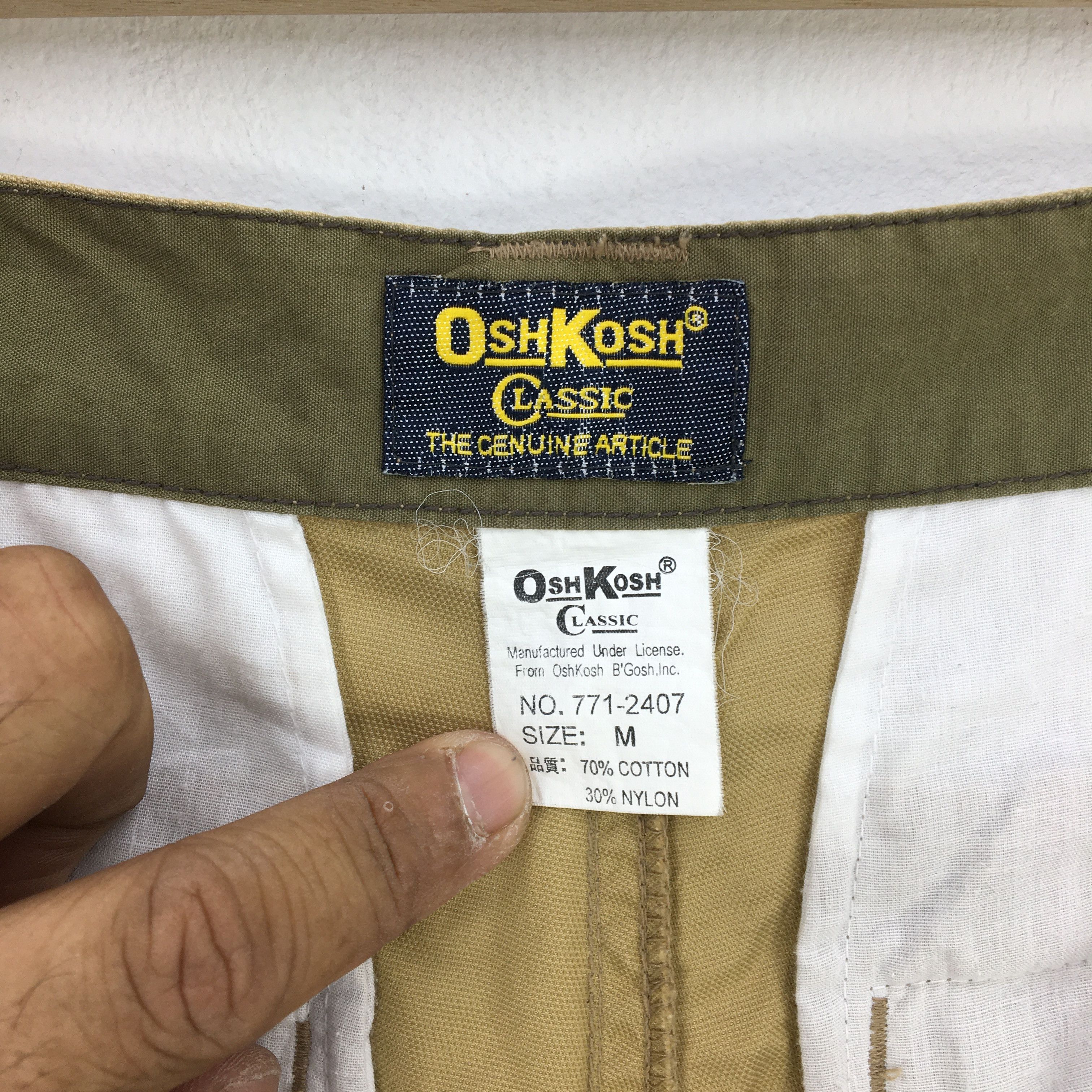 Oshkosh × Vintage Oshkosh Cargo Pants Multi Pocket Parachute Zipper Trousers Size US 30 / EU 46 - 6 Thumbnail