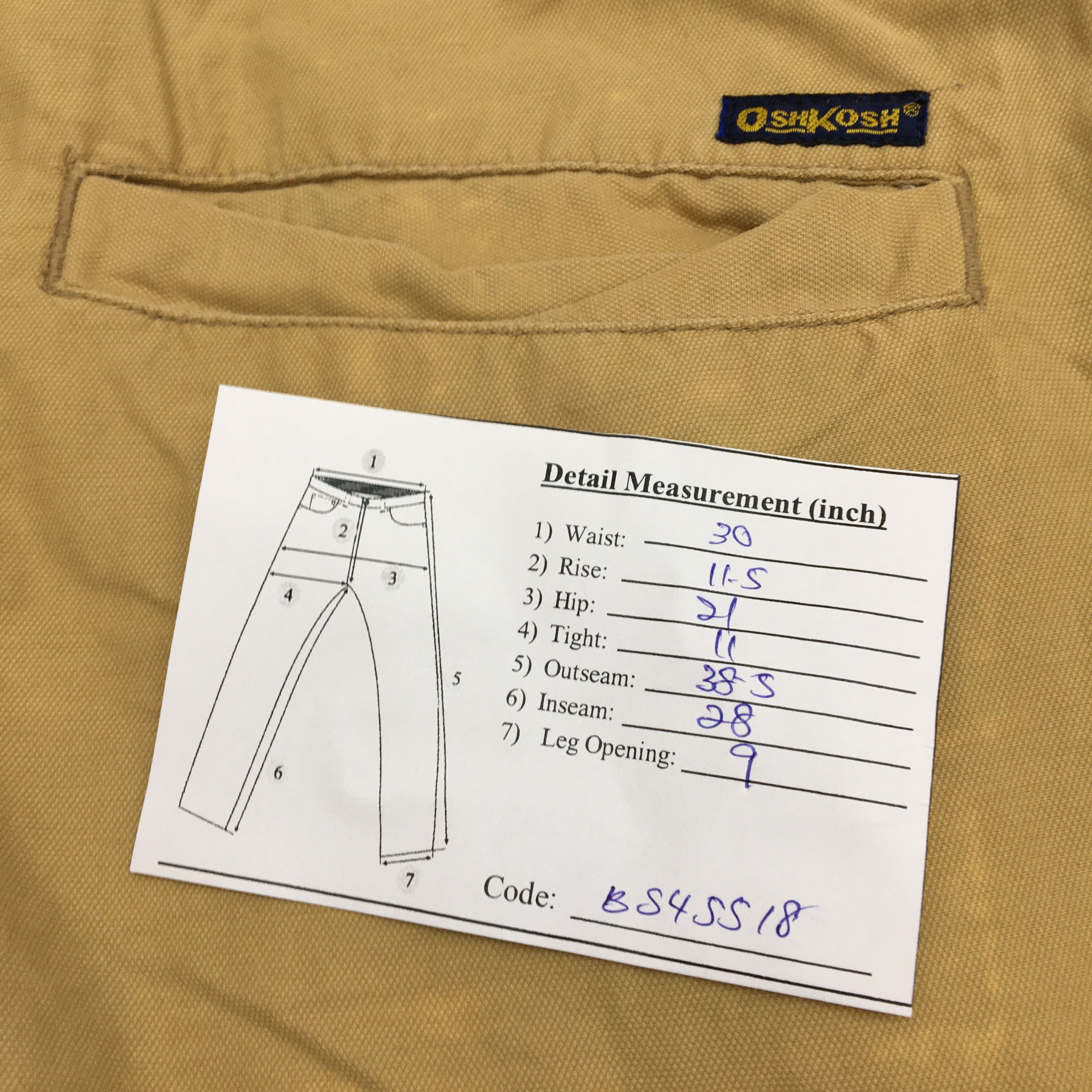 Oshkosh × Vintage Oshkosh Cargo Pants Multi Pocket Parachute Zipper Trousers Size US 30 / EU 46 - 9 Thumbnail