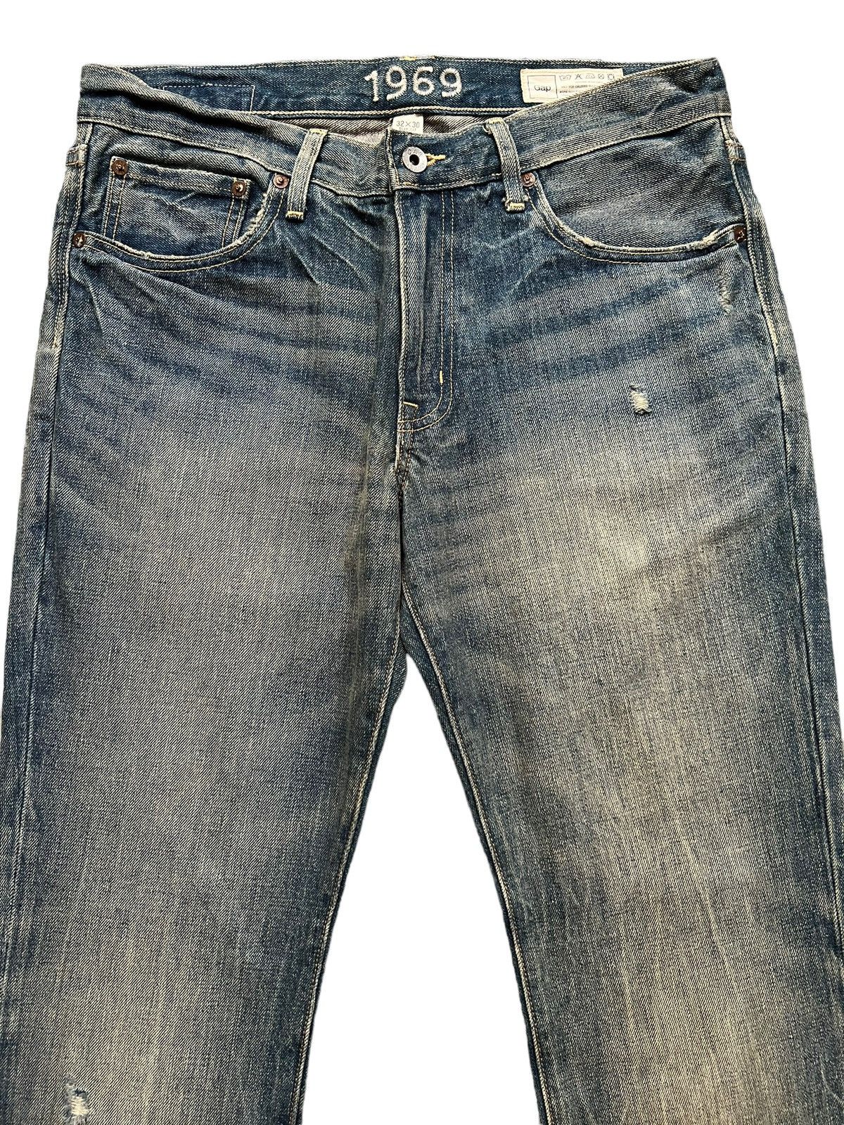 Beauty Beast × Japanese Brand Gap Distressed Ripped Rusty Denim Jeans 32x30 Size US 32 / EU 48 - 3 Thumbnail