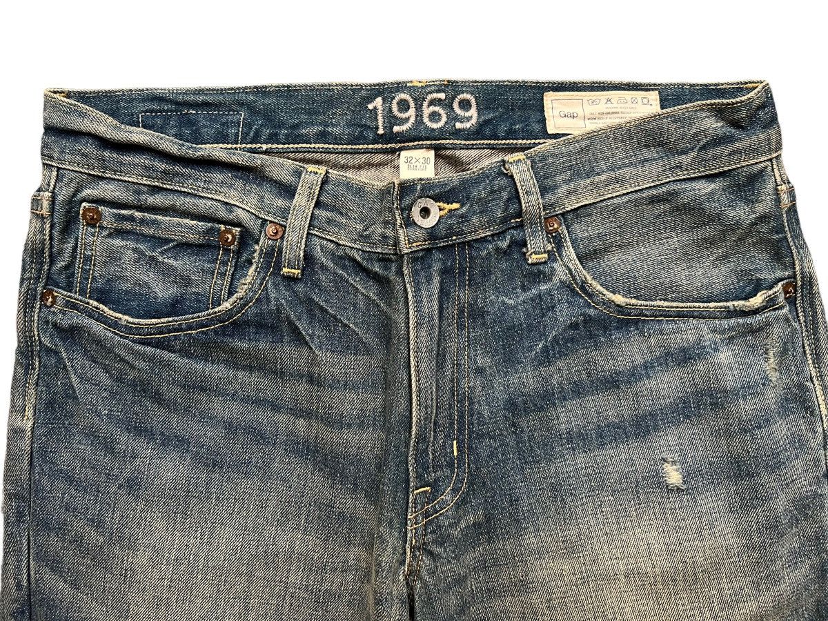 Beauty Beast × Japanese Brand Gap Distressed Ripped Rusty Denim Jeans 32x30 Size US 32 / EU 48 - 7 Thumbnail