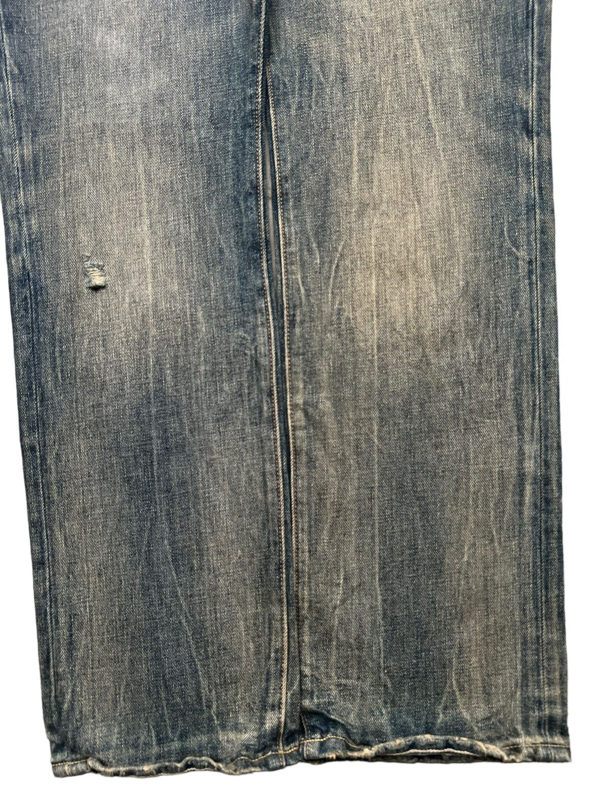 Beauty Beast × Japanese Brand Gap Distressed Ripped Rusty Denim Jeans 32x30 Size US 32 / EU 48 - 4 Thumbnail