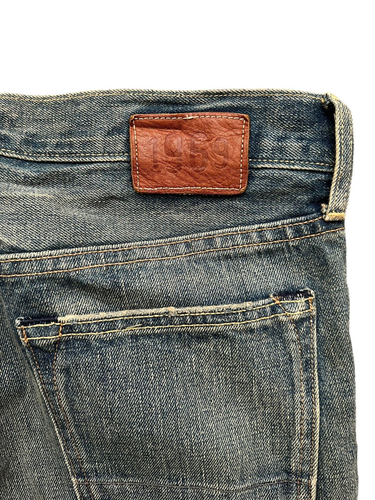 Beauty Beast × Japanese Brand Gap Distressed Ripped Rusty Denim Jeans 32x30 Size US 32 / EU 48 - 8 Thumbnail