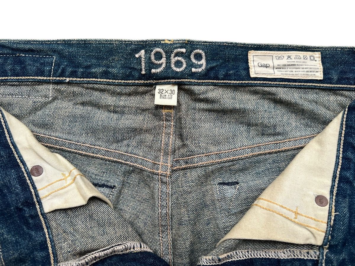 Beauty Beast × Japanese Brand Gap Distressed Ripped Rusty Denim Jeans 32x30 Size US 32 / EU 48 - 9 Thumbnail
