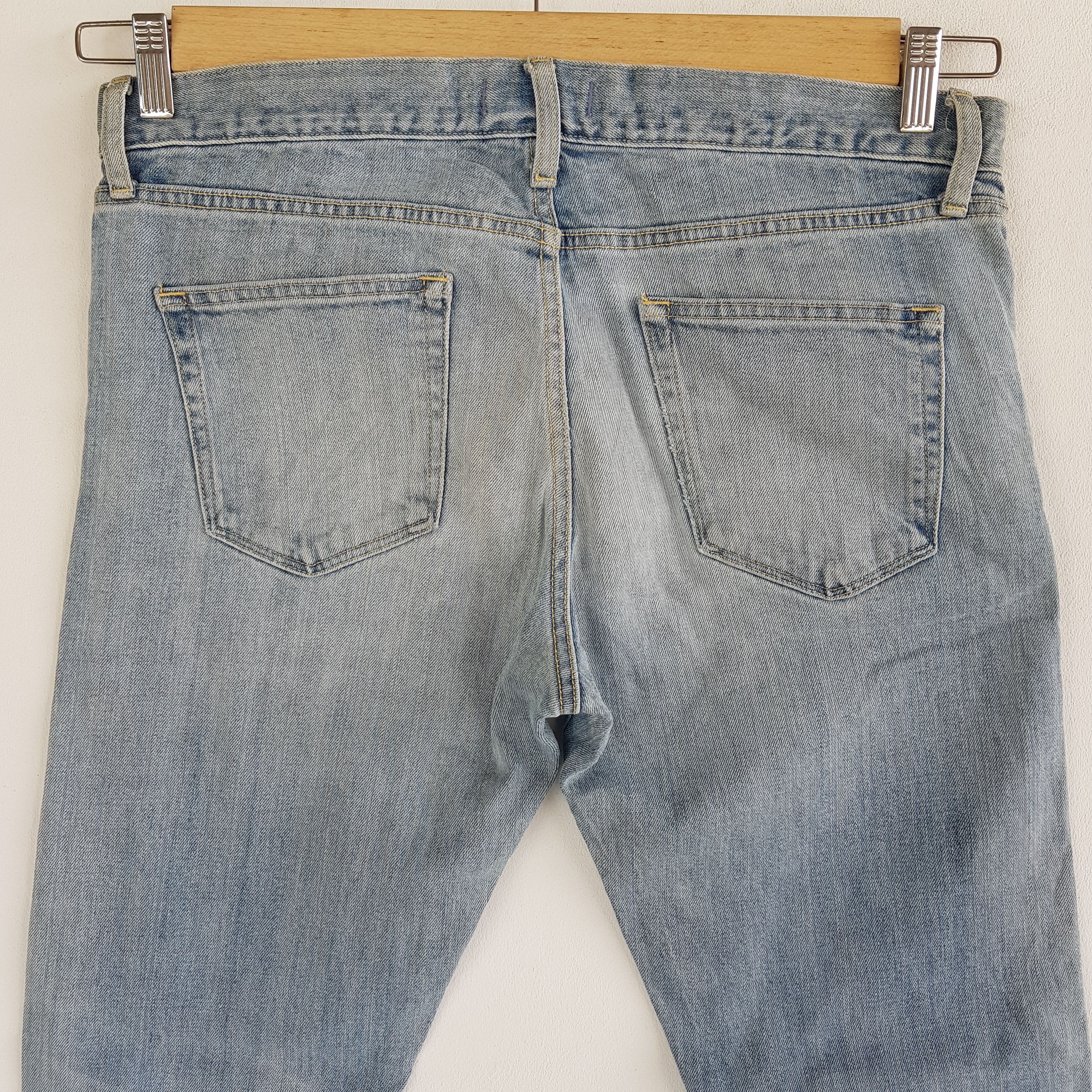 Japanese Brand Japanese Selvedge Distressed Denim Redline Jeans Pants Size US 34 / EU 50 - 6 Thumbnail