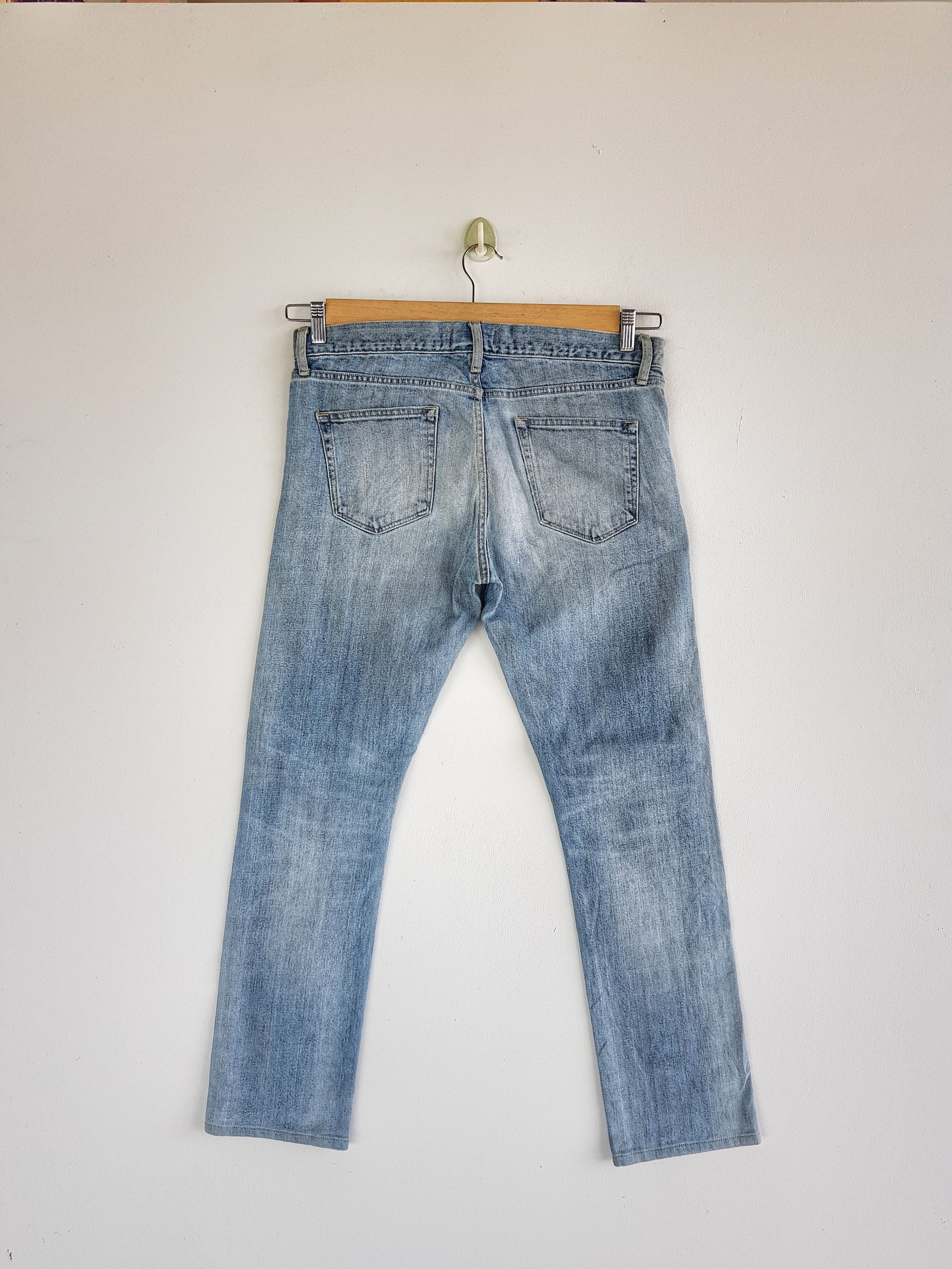 Japanese Brand Japanese Selvedge Distressed Denim Redline Jeans Pants Size US 34 / EU 50 - 2 Thumbnail