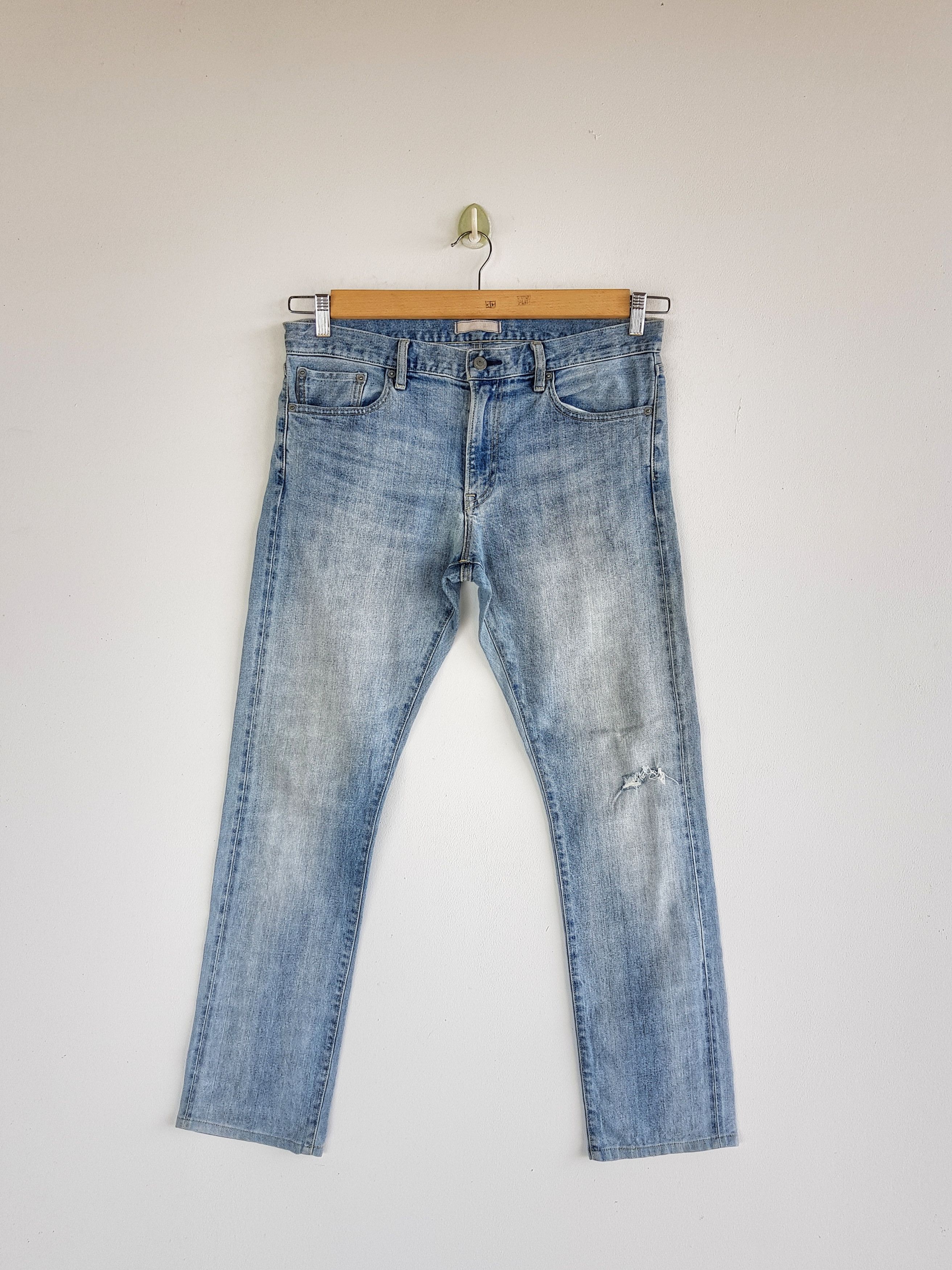 Japanese Brand Japanese Selvedge Distressed Denim Redline Jeans Pants Size US 34 / EU 50 - 1 Thumbnail