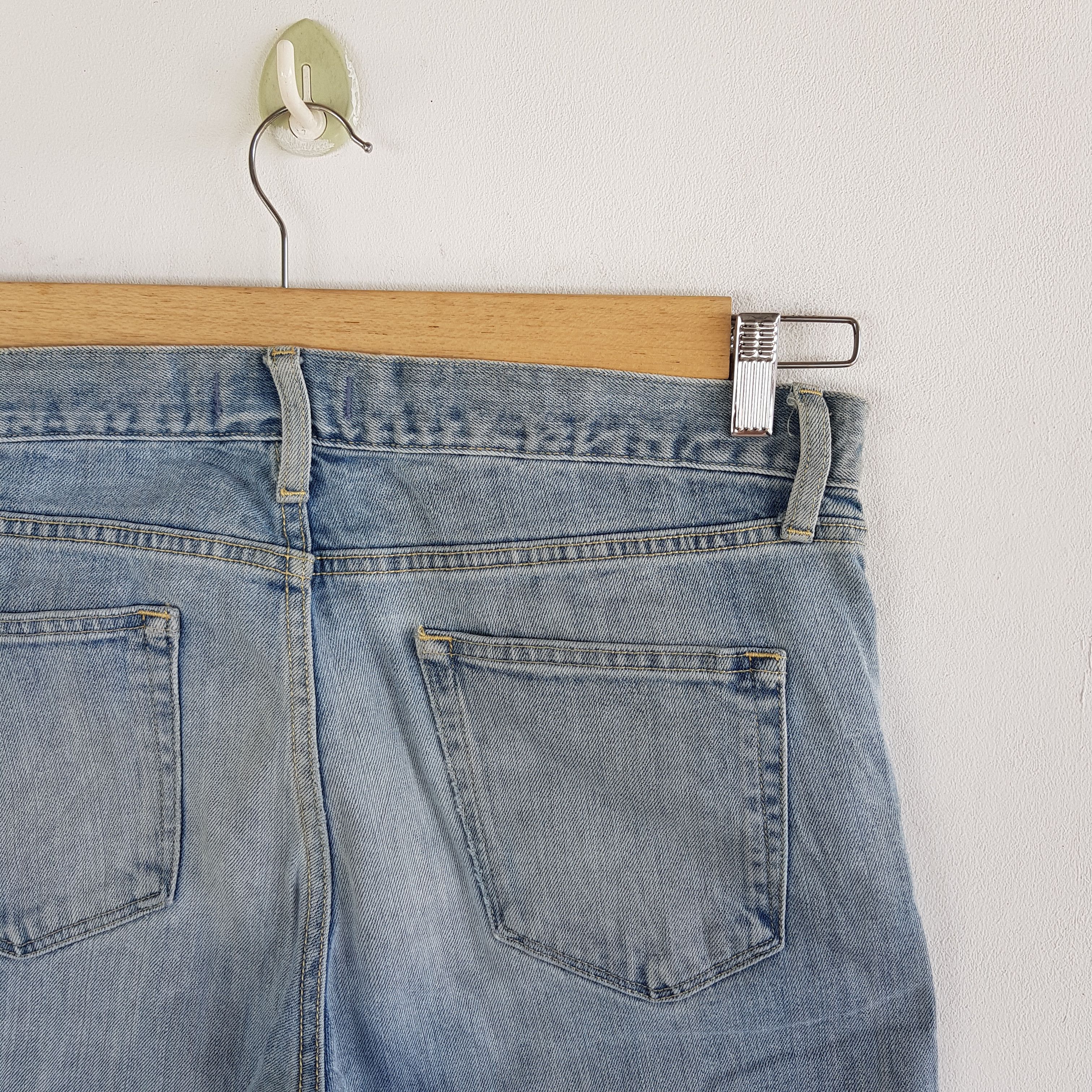 Japanese Brand Japanese Selvedge Distressed Denim Redline Jeans Pants Size US 34 / EU 50 - 7 Thumbnail