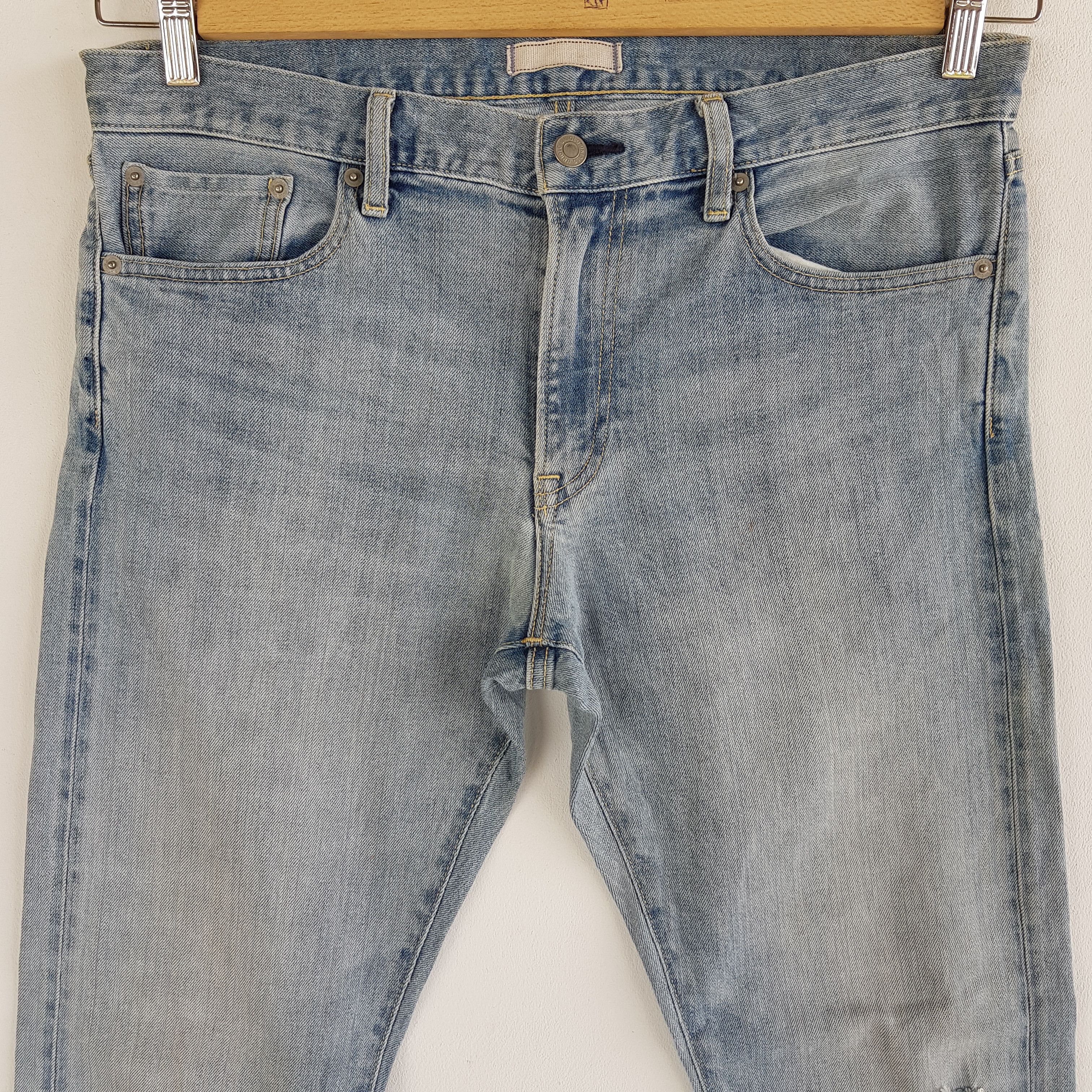 Japanese Brand Japanese Selvedge Distressed Denim Redline Jeans Pants Size US 34 / EU 50 - 4 Thumbnail