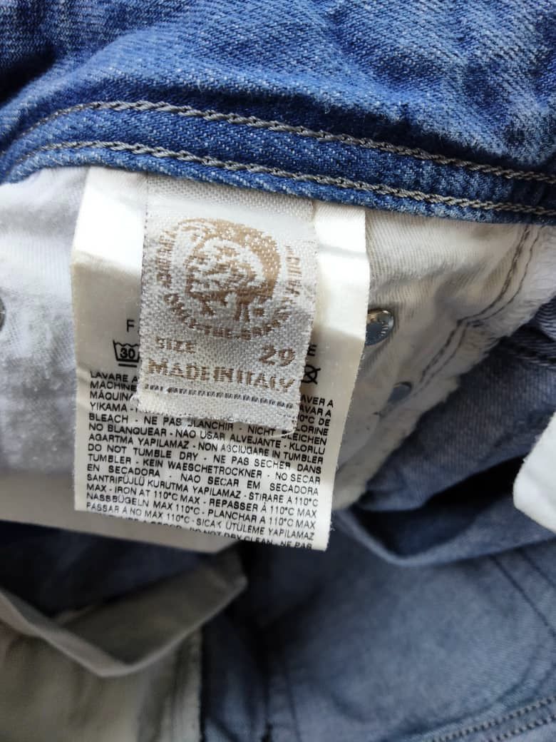 Diesel 💥BINDING NOW💥Diesel Industry Safado Rare Men’s Jeans Italy Size US 33 - 21 Thumbnail